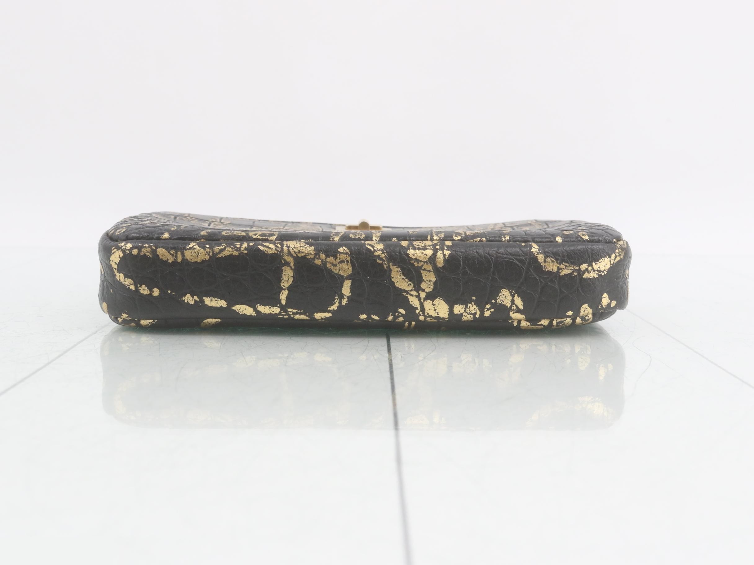 2.55 Crocodile Leather Chain Wallet — view 3