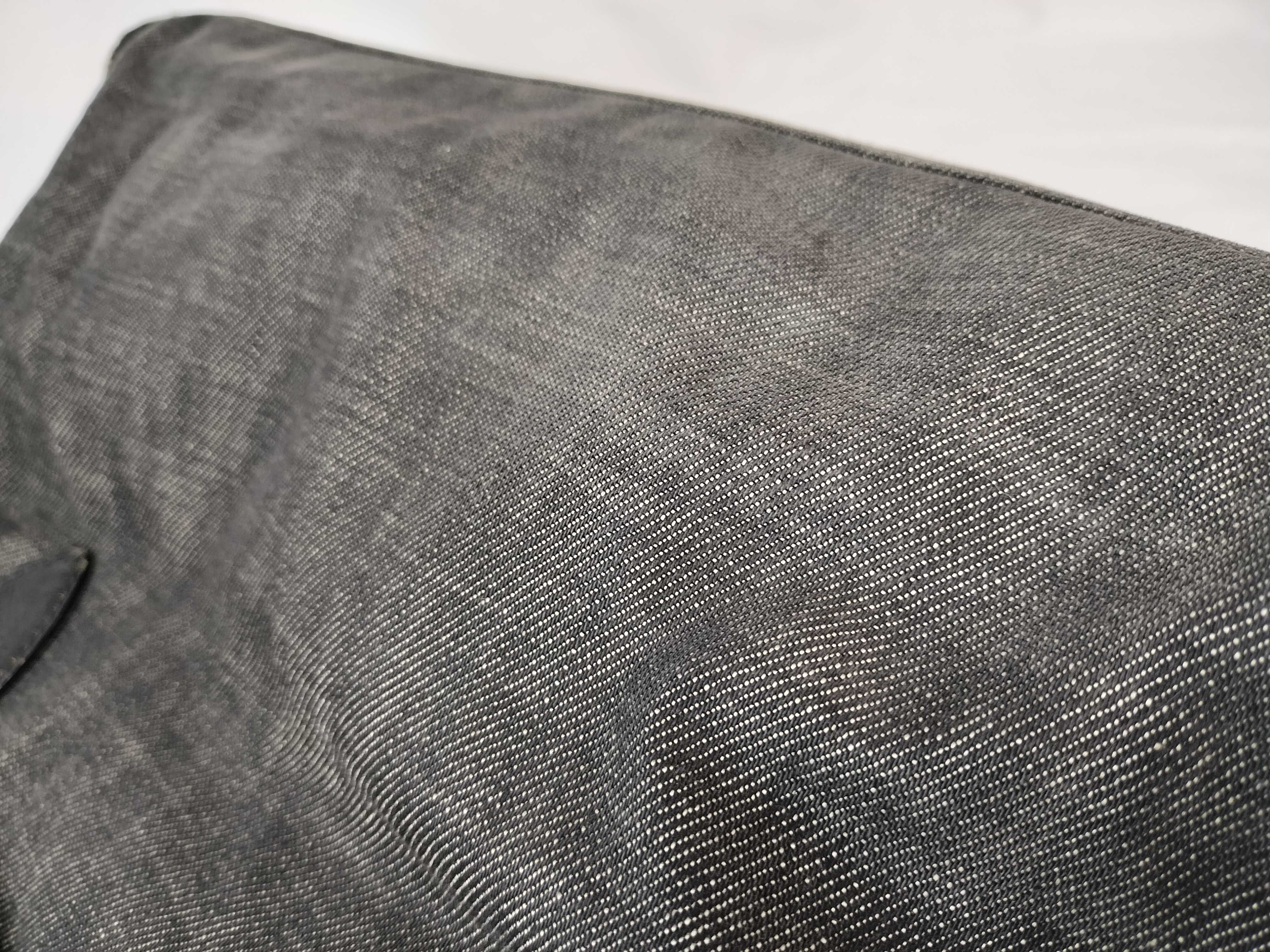 denim archive vintage-processed patchwork beaded leather embroidered black tote bag with tag/dust bag. — view 13