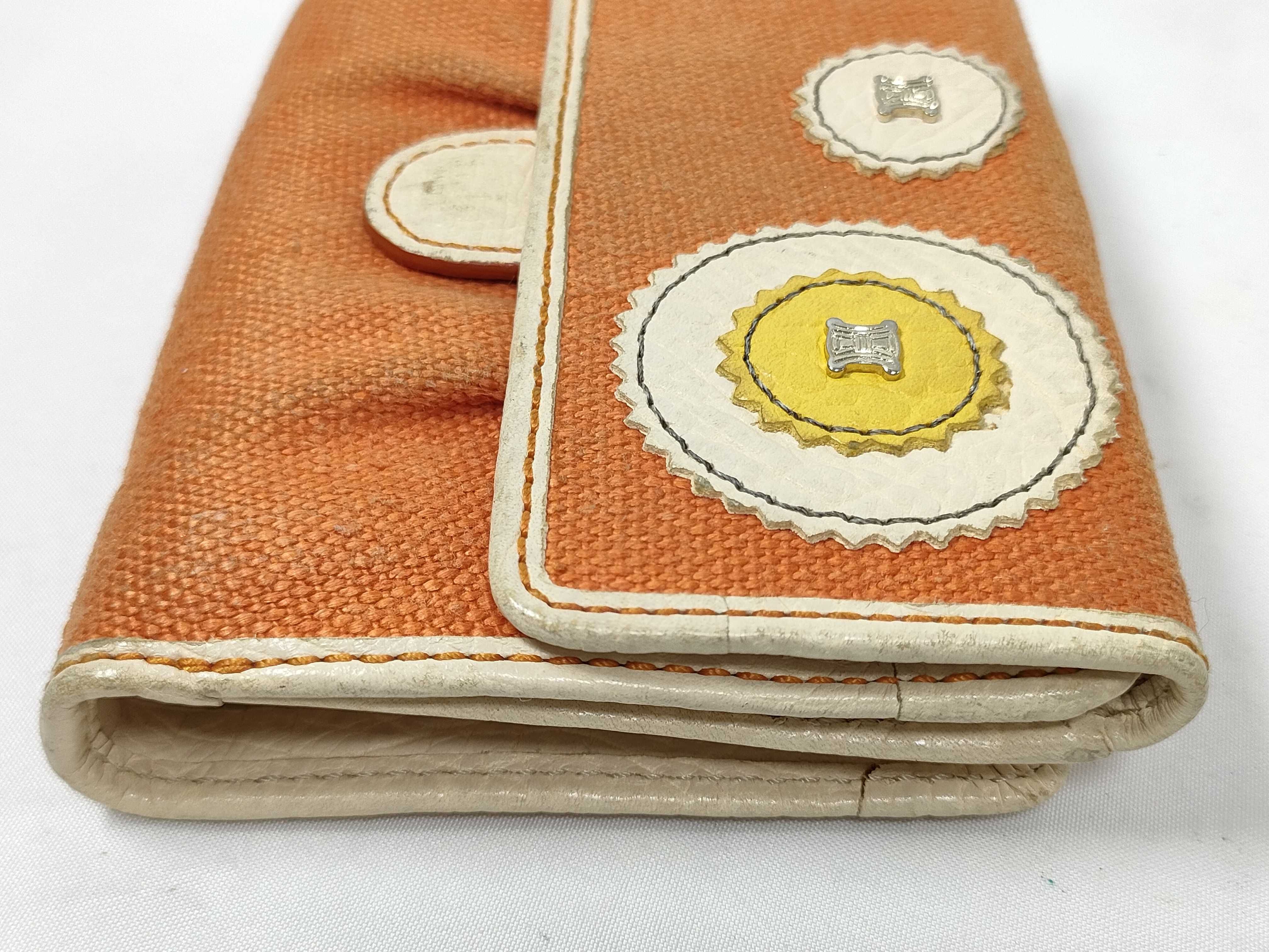 Orange Folding Wallet Canvas Wallet — view 5