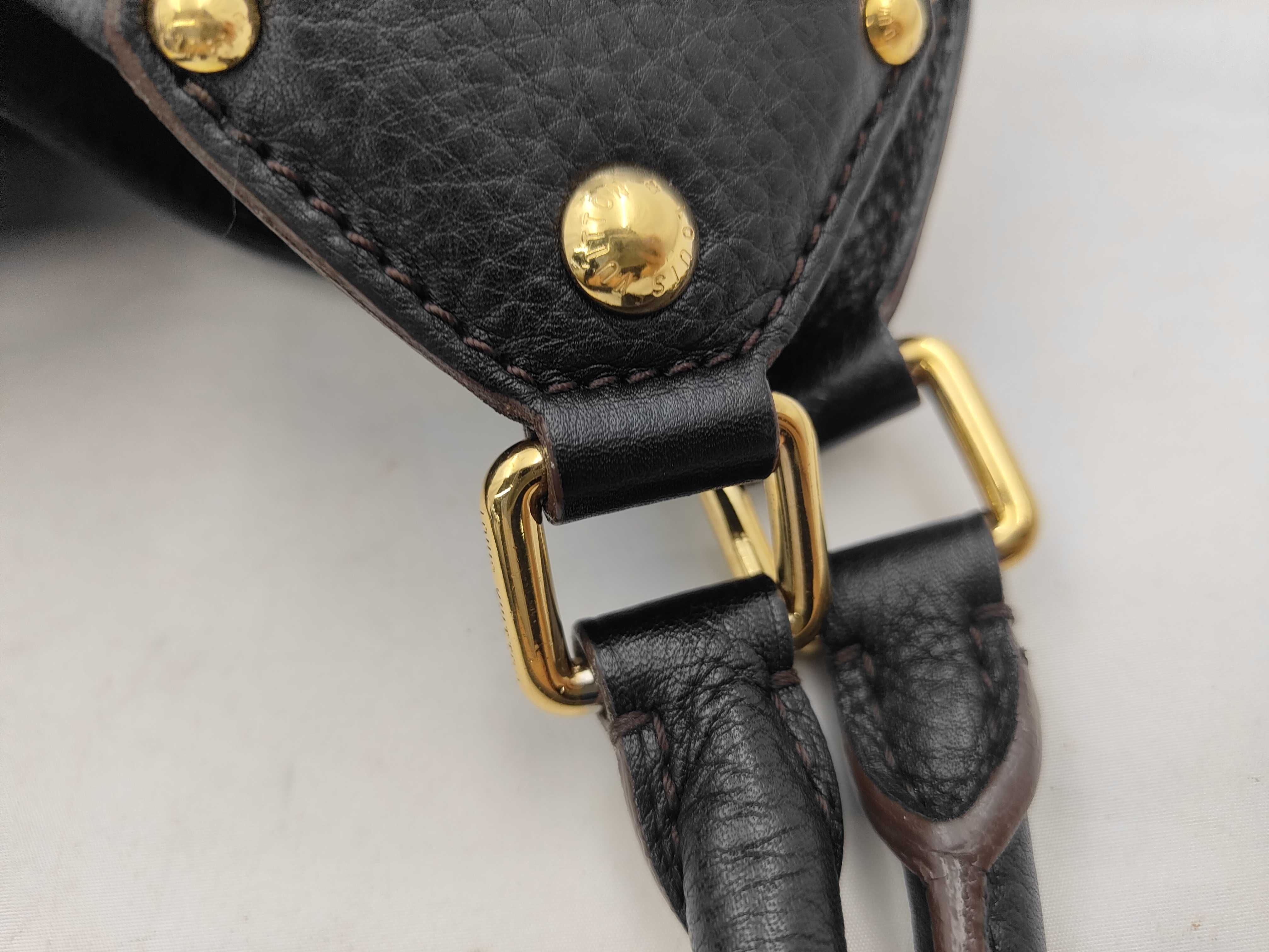 M95547 Monogram Mahina XL Shoulder Bag Leather Noir Black Shoulder Bag — view 5