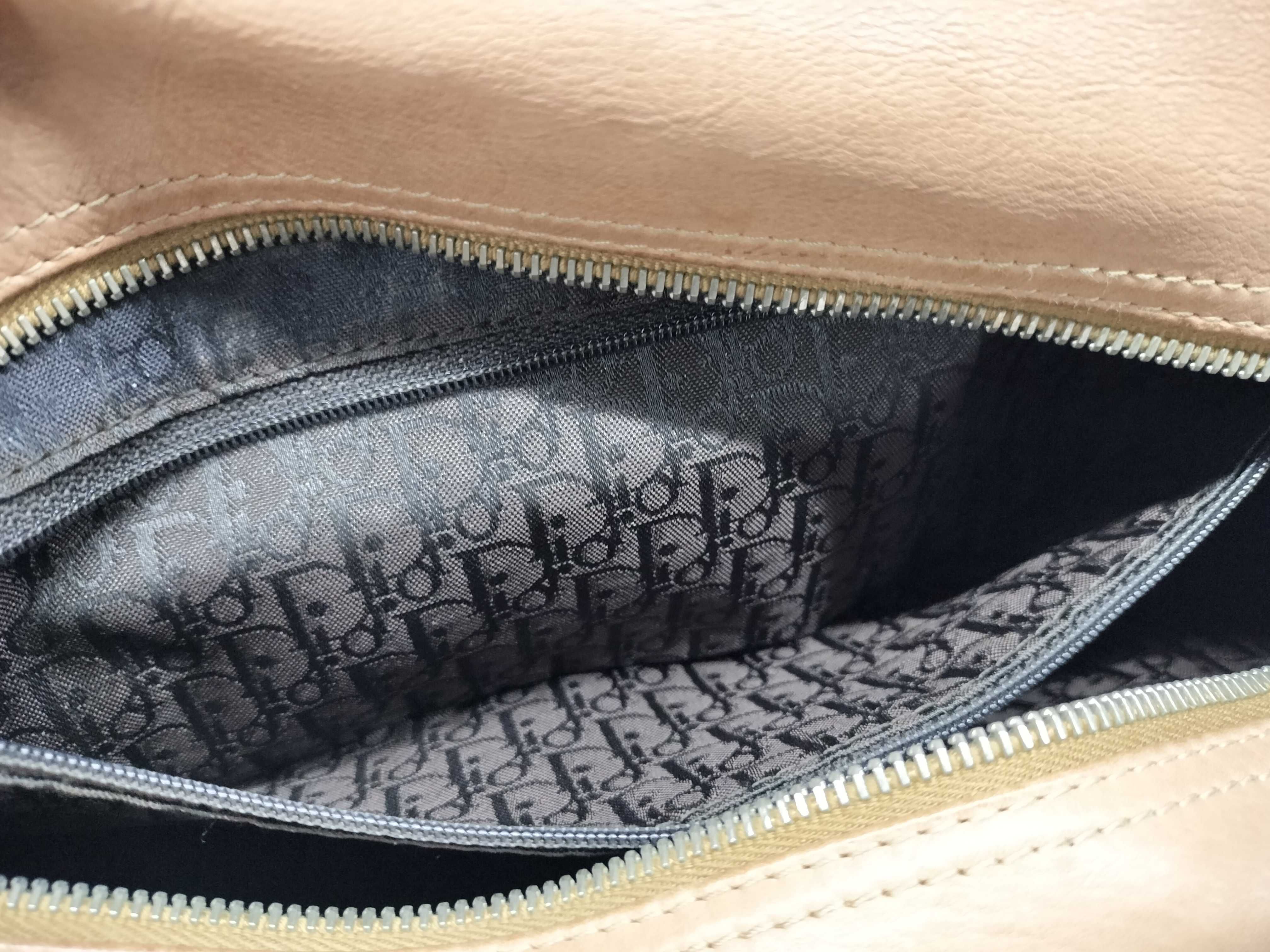 ChristianDior Shoulder Bag, Beige Leather — view 11