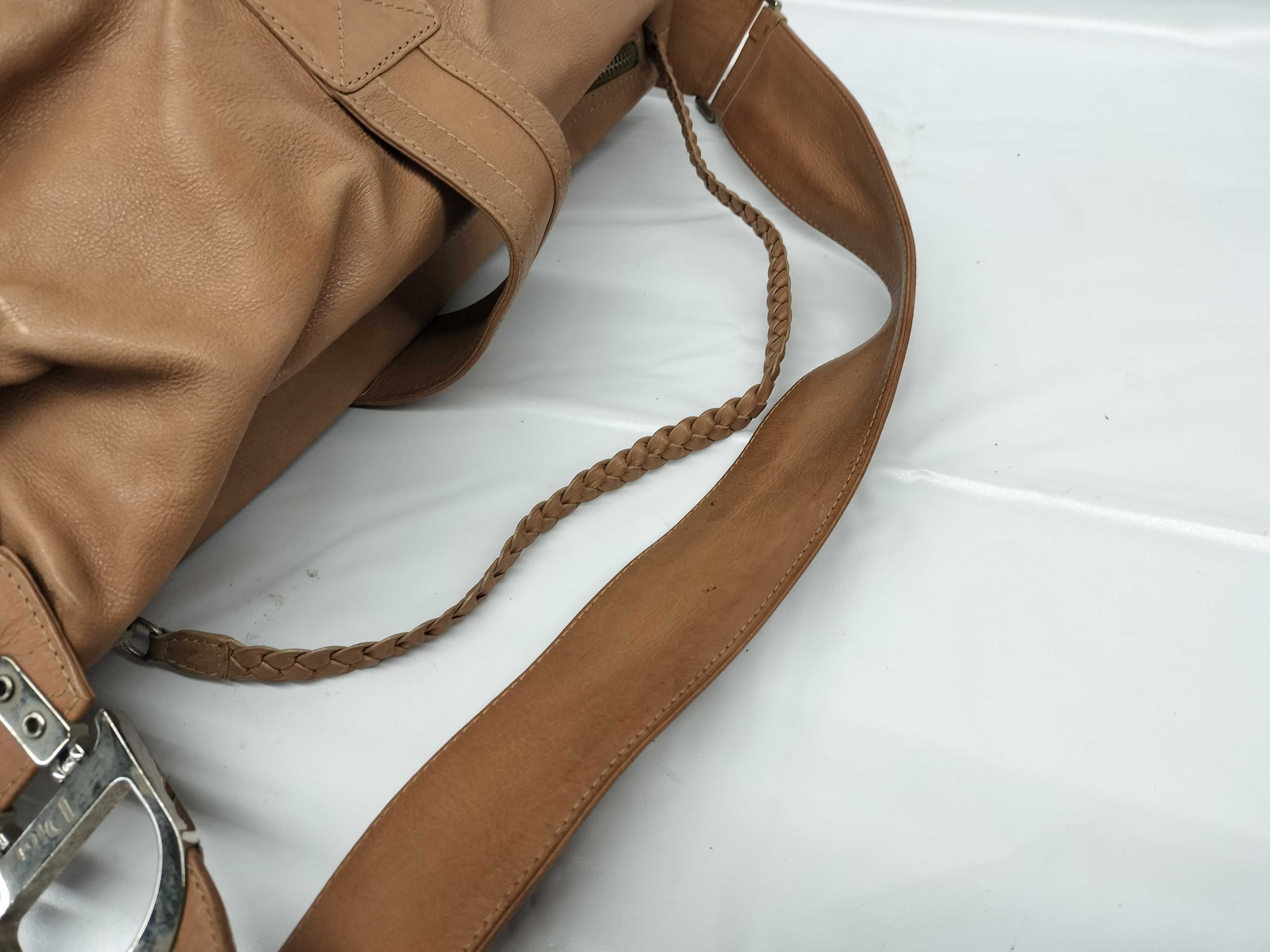 ChristianDior Shoulder Bag, Beige Leather — view 6