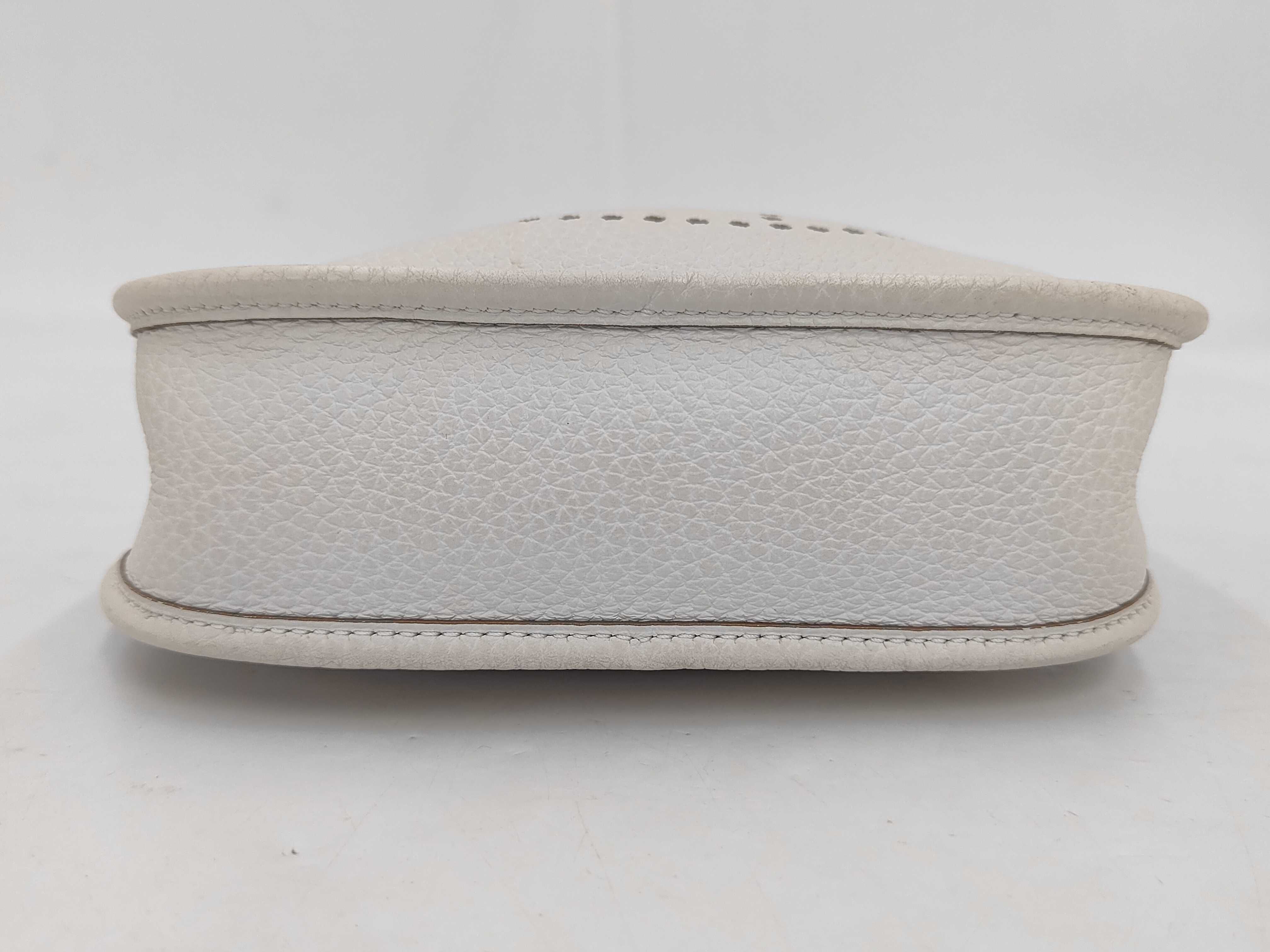 Evelyne TPM White Shoulder Bag with Gold Hardware — view 6