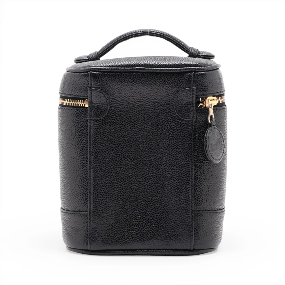 Coco Mark Caviar Skin Vanity Bag, Black with Gold Hardware, 3334269, Series 3 — view 2