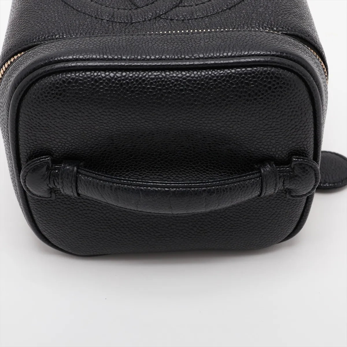 Coco Mark Caviar Skin Vanity Bag, Black with Gold Hardware, 3334269, Series 3 — view 5