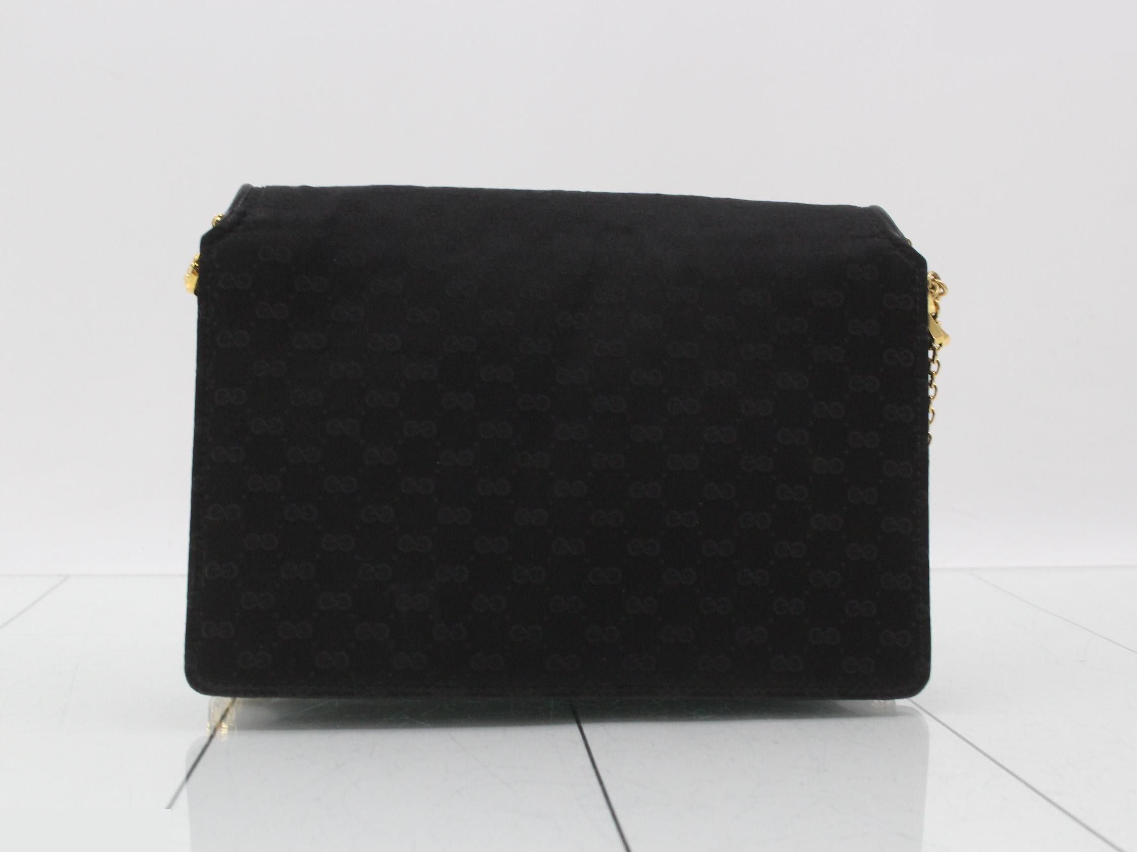 Micro GG Satin Chain Shoulder Bag — view 2