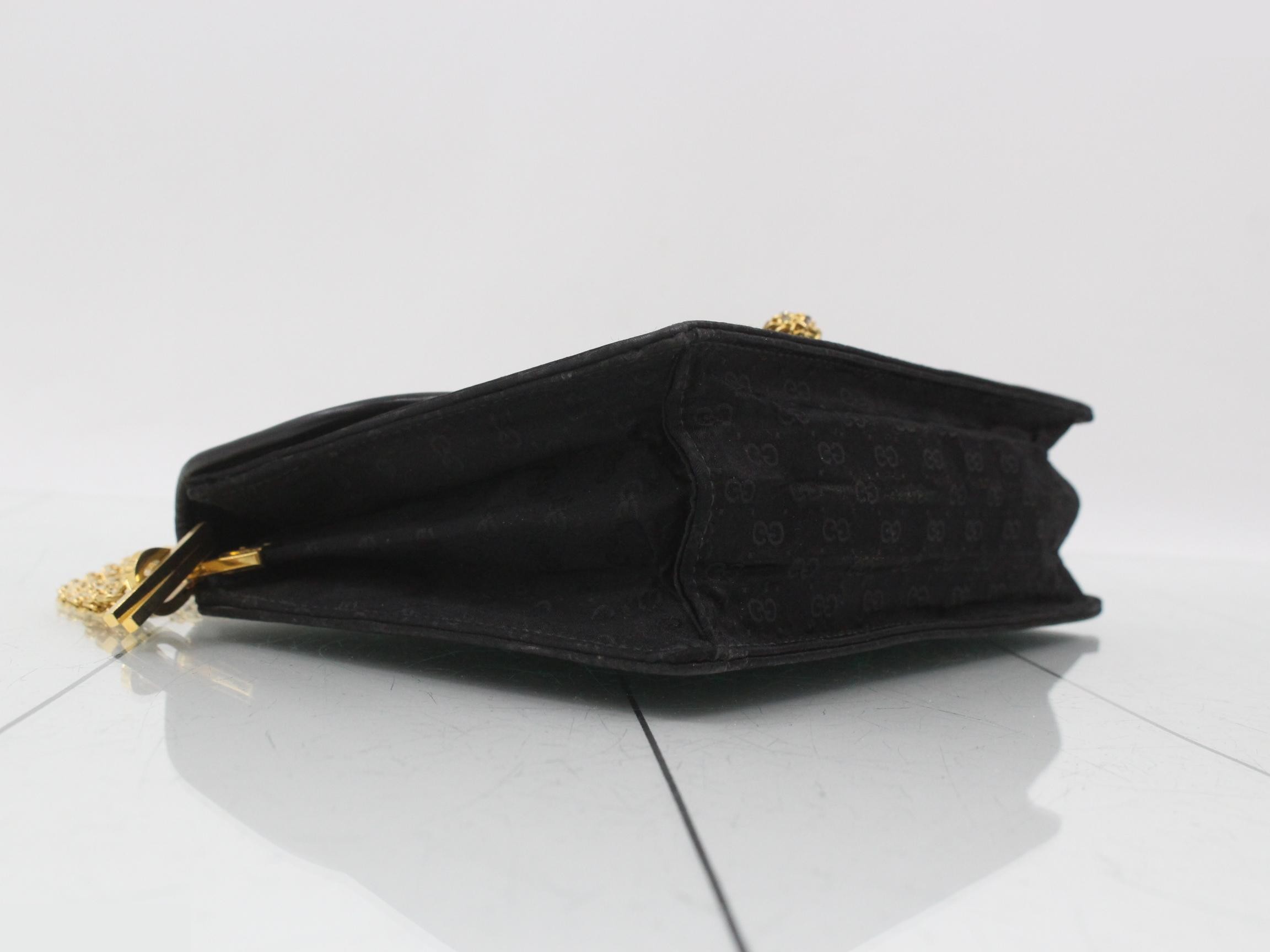 Micro GG Satin Chain Shoulder Bag — view 5