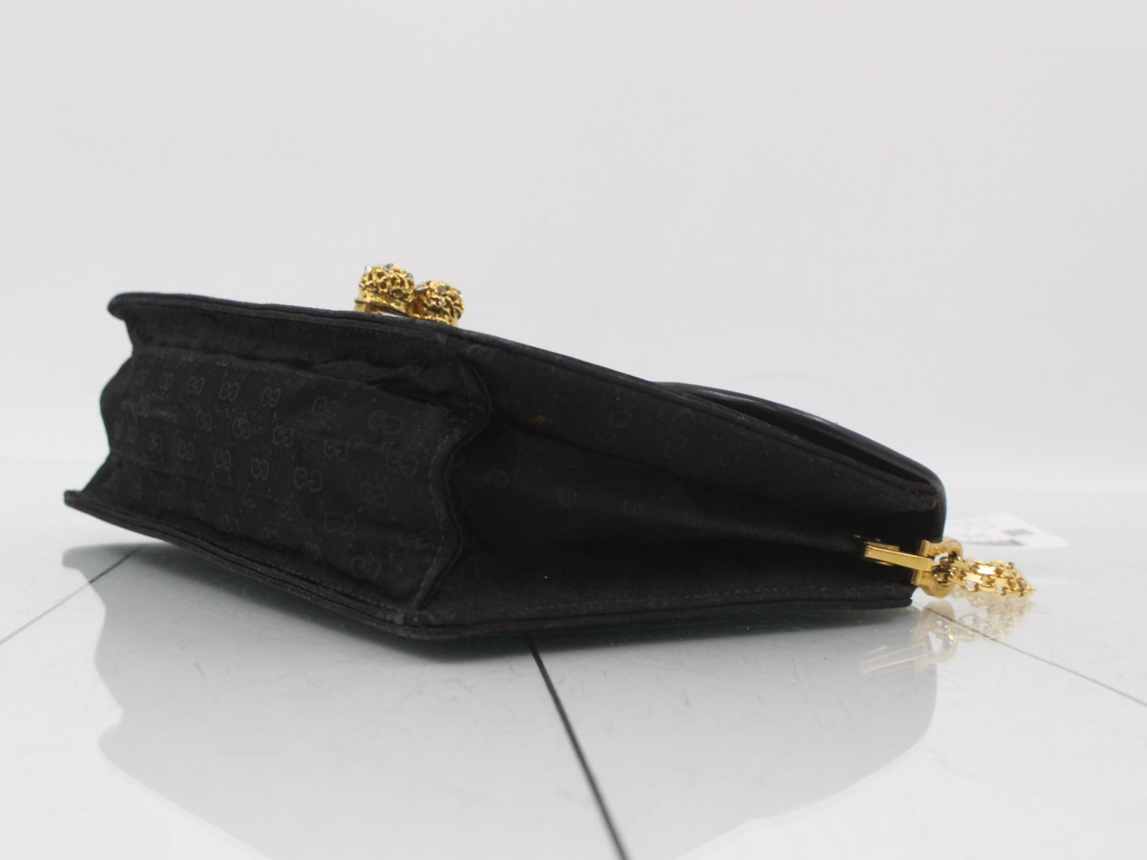 Micro GG Satin Chain Shoulder Bag — view 6