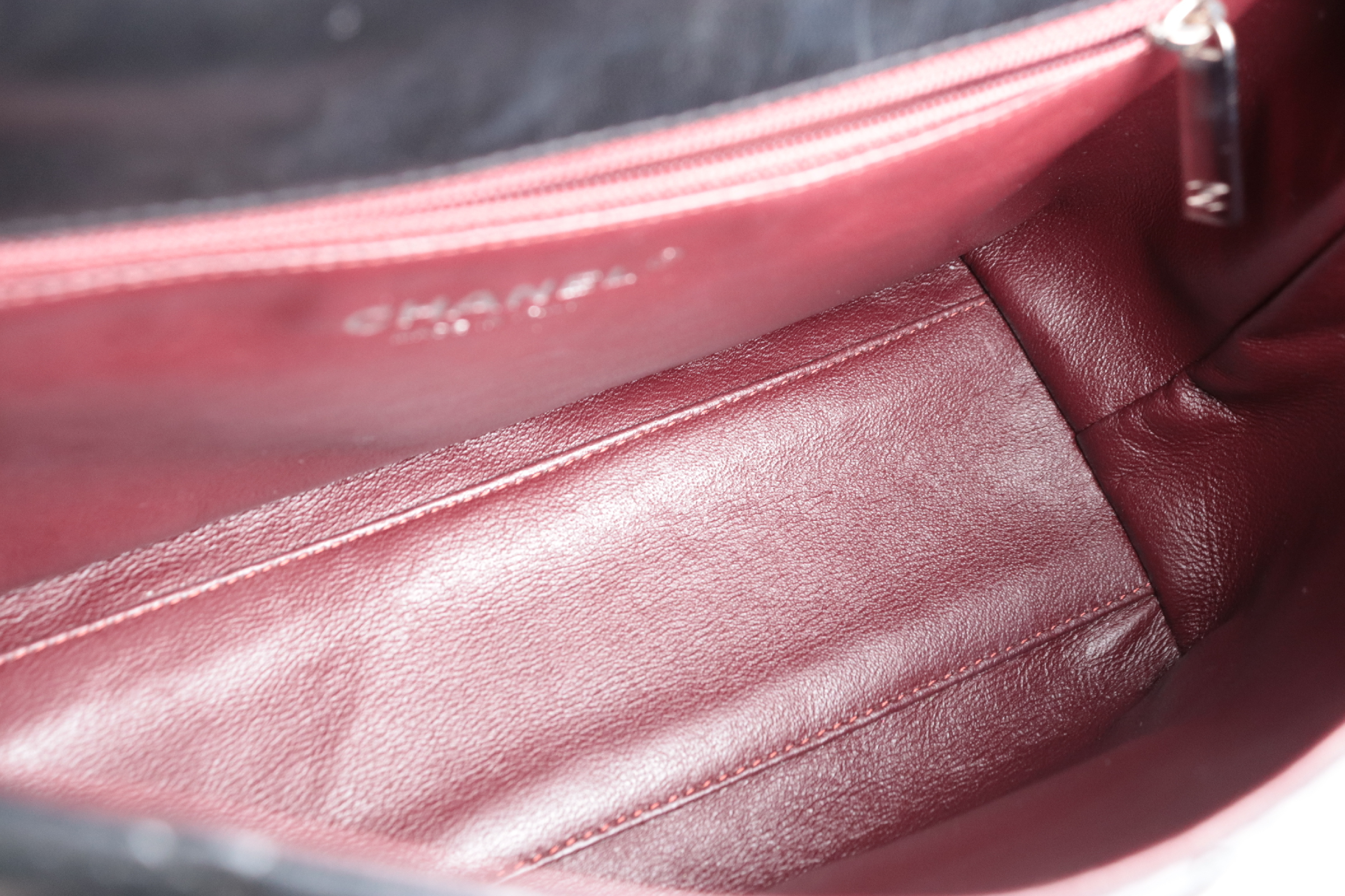 Turnlock Lambskin Handbag with Silver Hardware, Serial Number 12 — view 10