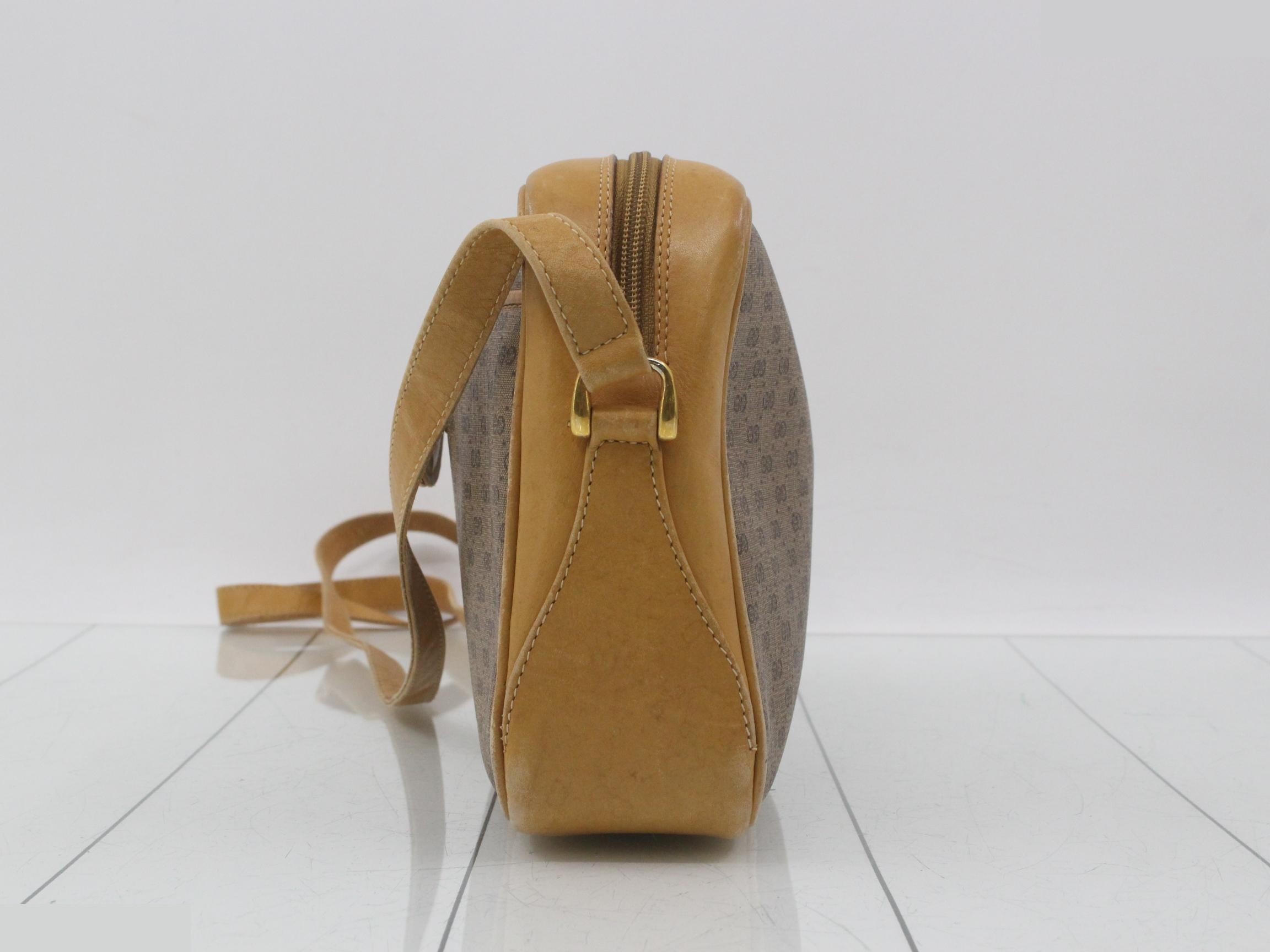 001-105-4073 Micro GG Shoulder Bag, Leather, Beige — view 3