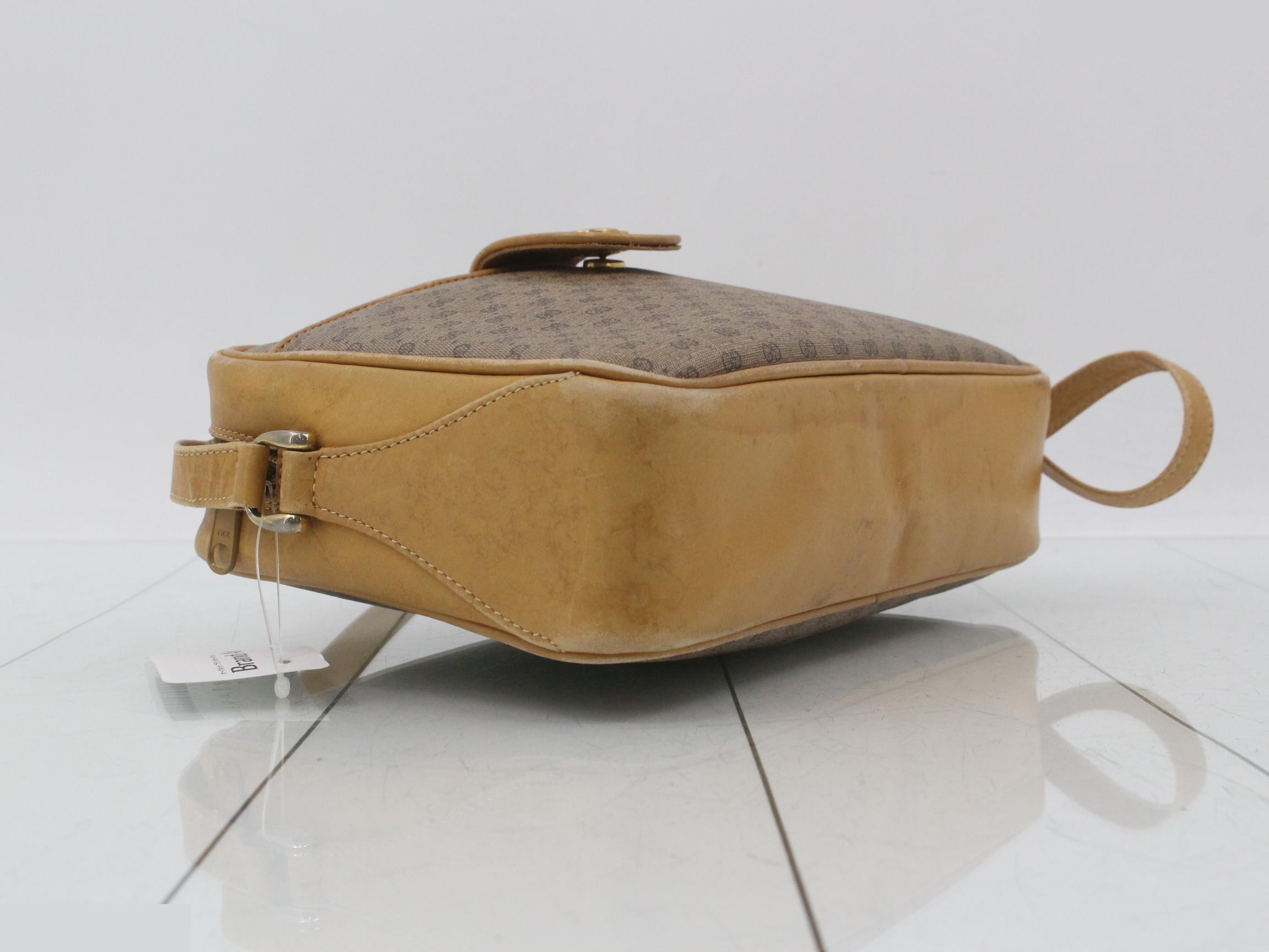 001-105-4073 Micro GG Shoulder Bag, Leather, Beige — view 5