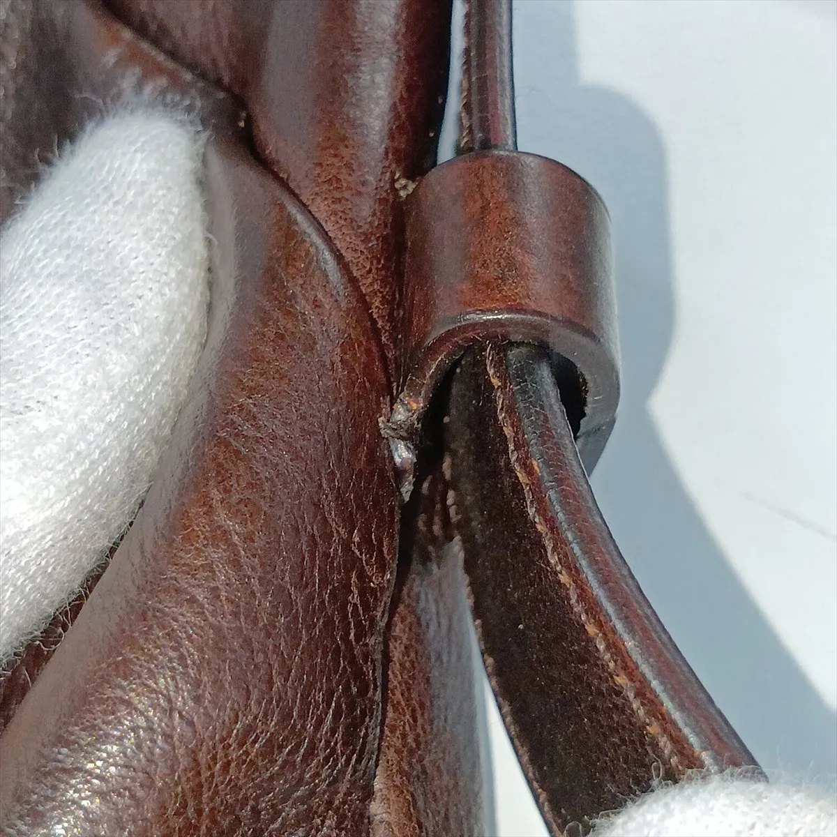 Mombasa Leather Shoulder Bag, Brown, 95363 — view 14