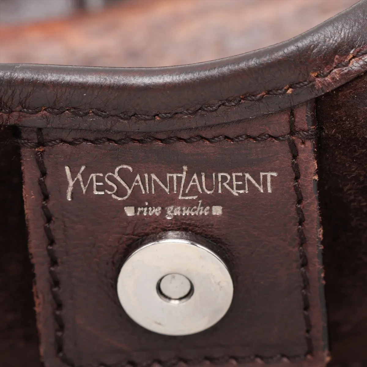 Mombasa Leather Shoulder Bag, Brown, 95363 — view 9