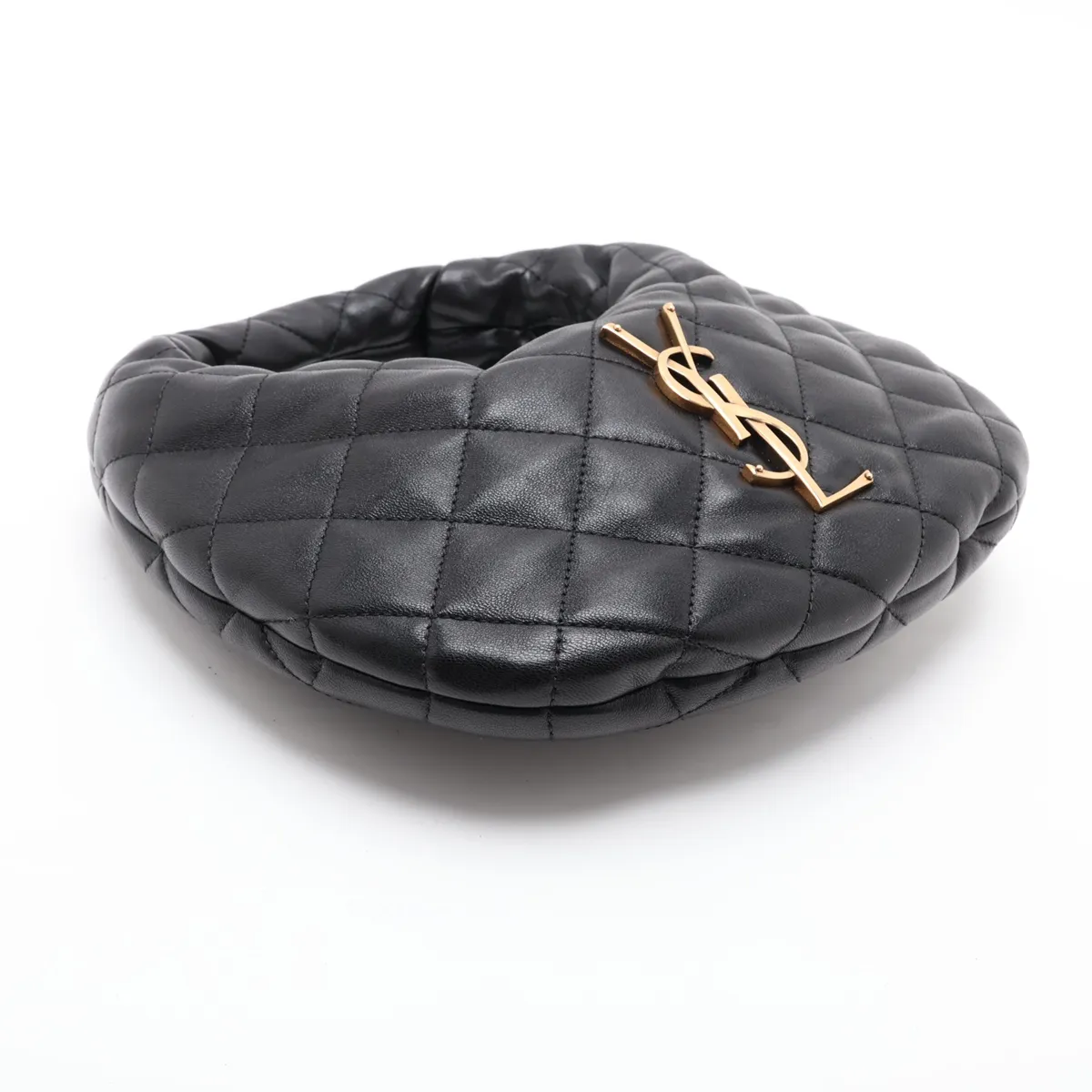 Icarino Leather Handbag, Black, 851689 — view 4