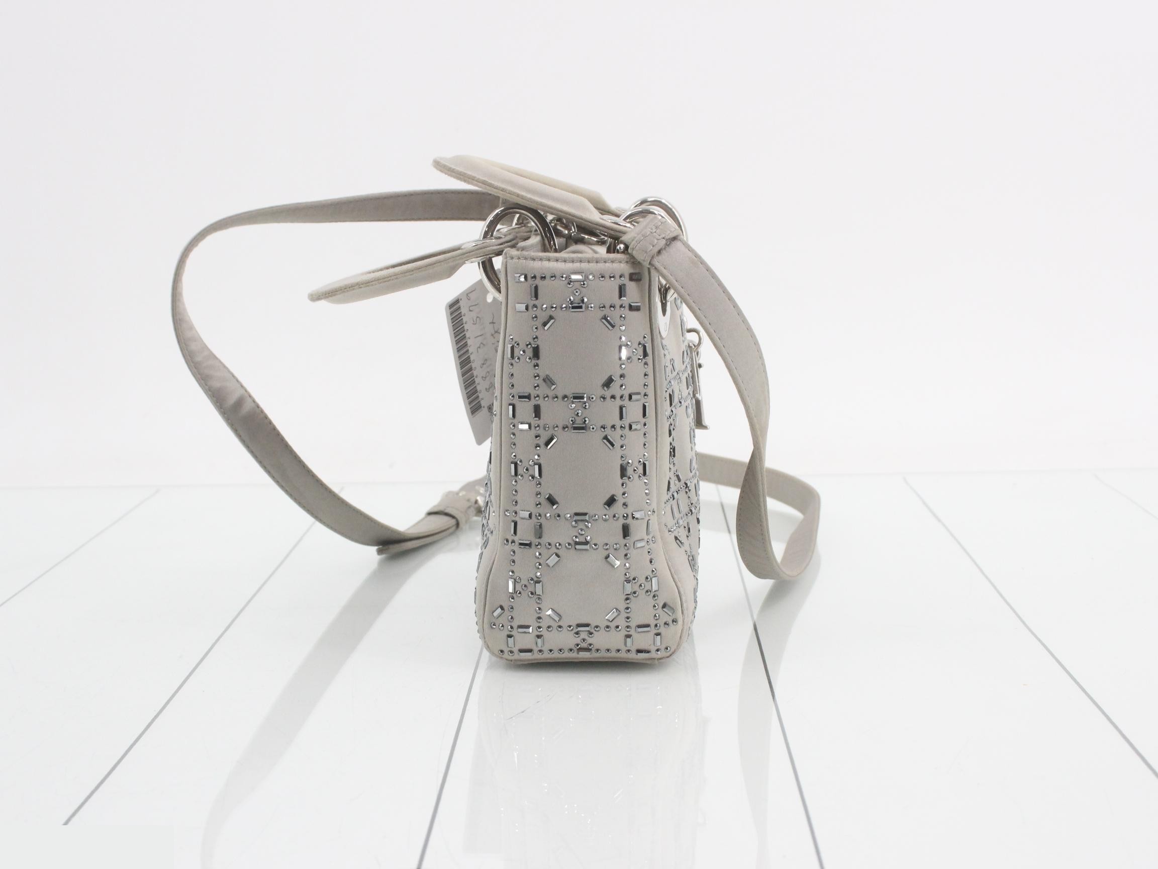 Lady Dior Satin 2-Way Bag/Handbag — view 4
