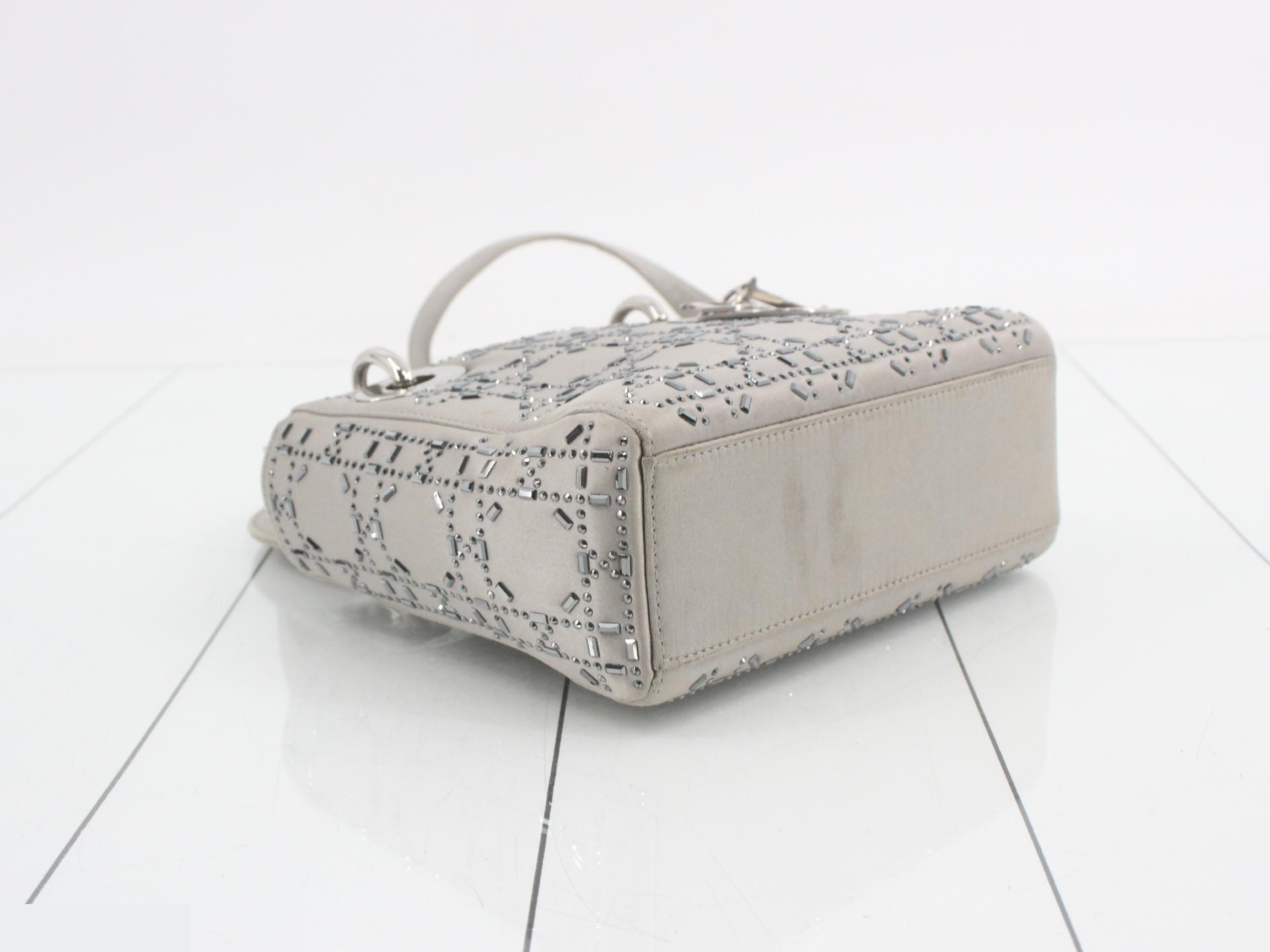 Lady Dior Satin 2-Way Bag/Handbag — view 5