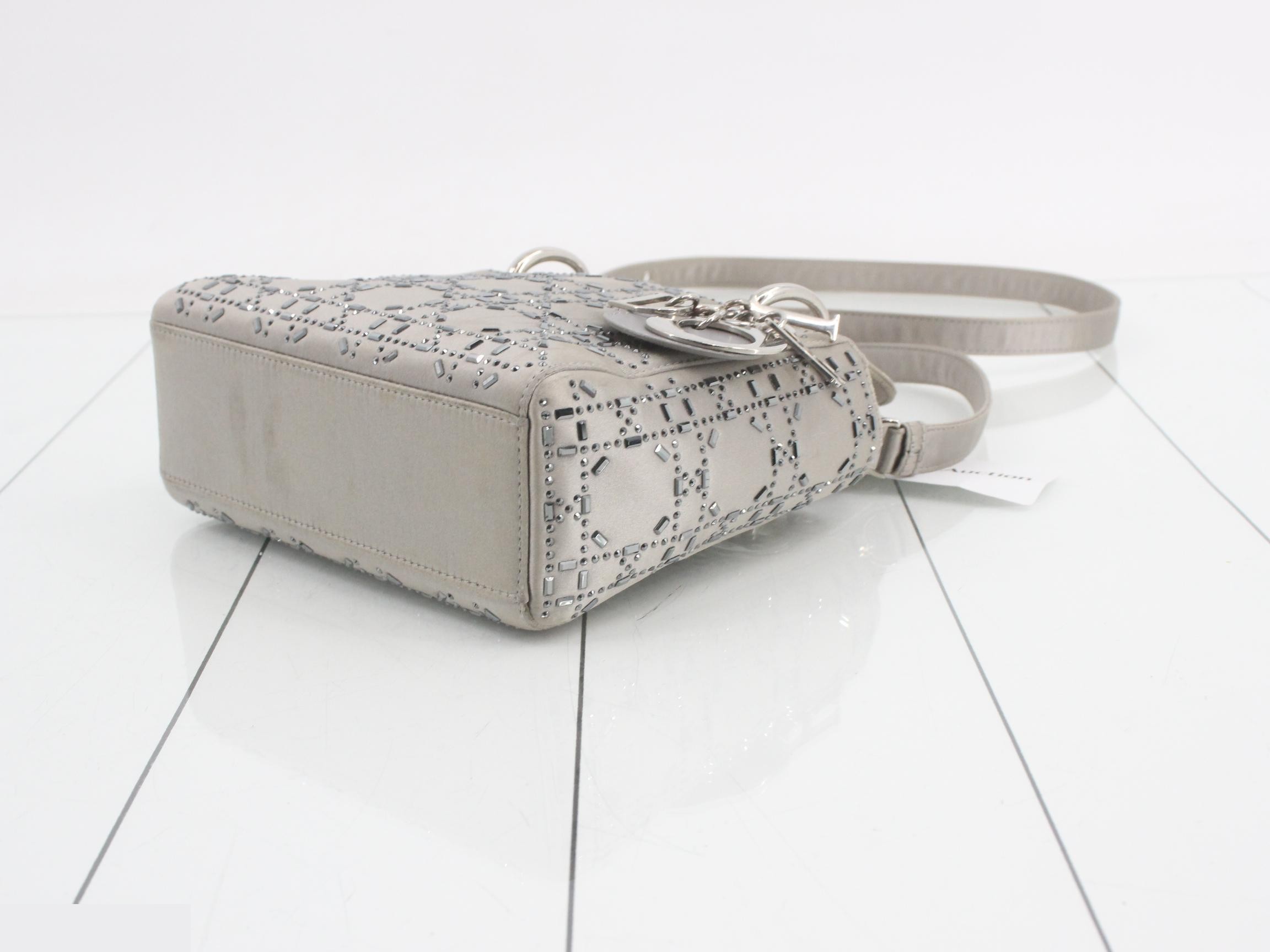 Lady Dior Satin 2-Way Bag/Handbag — view 6