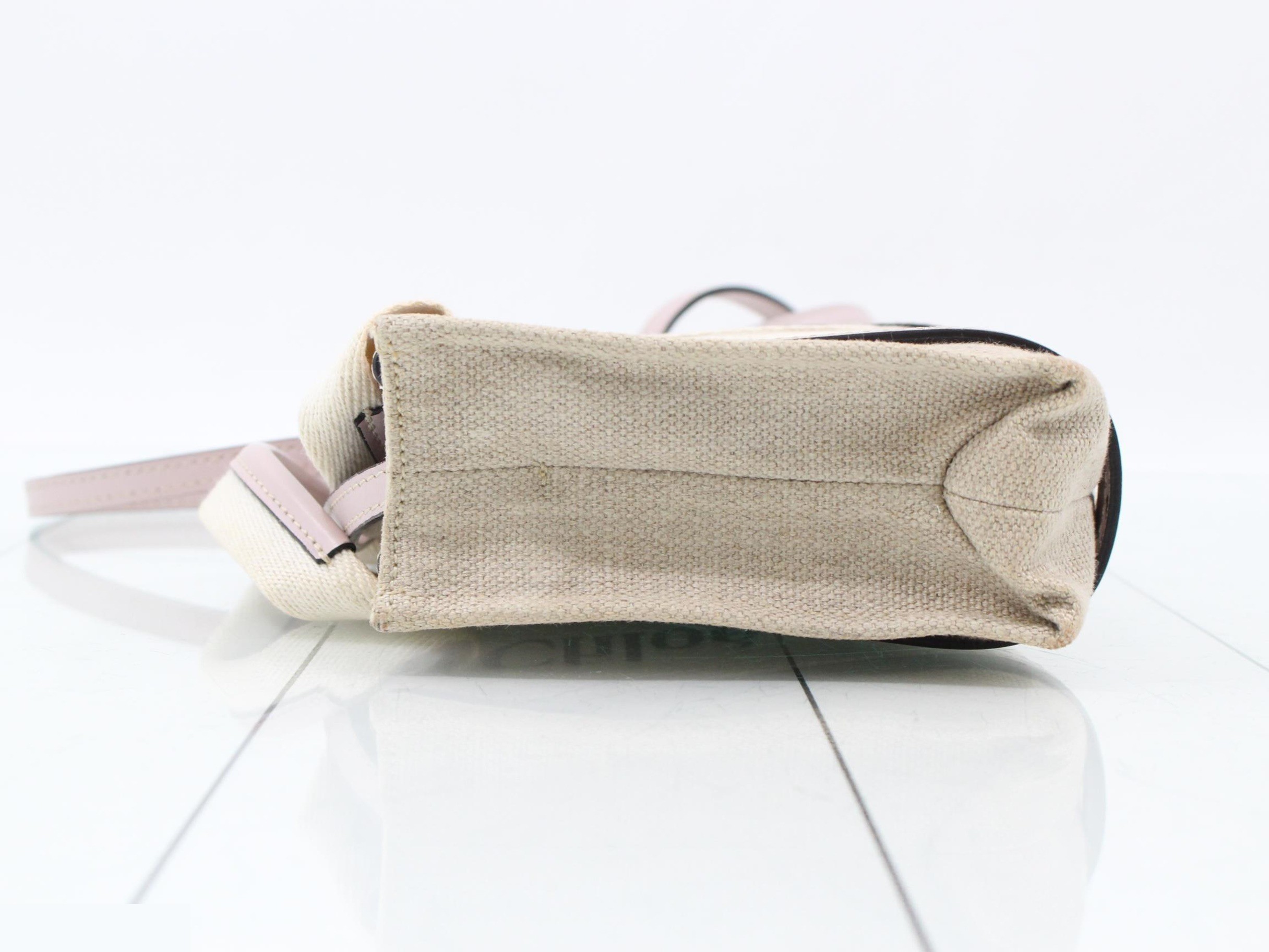 Woody Mini Canvas/Leather 2-Way Handbag — view 4