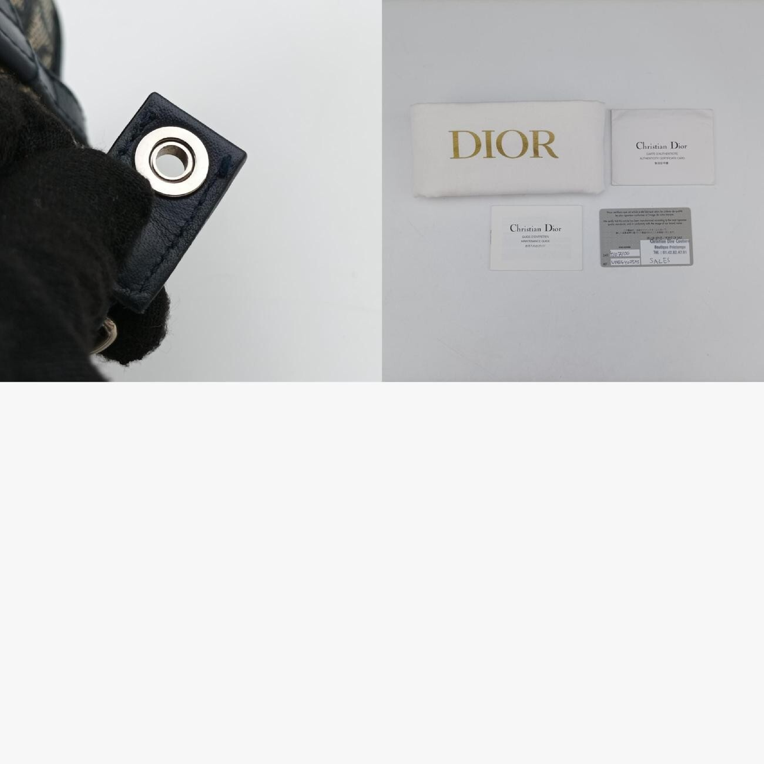 Trotter Navy x Gray Jacquard BO L 0094 Shoulder Bag — view 11