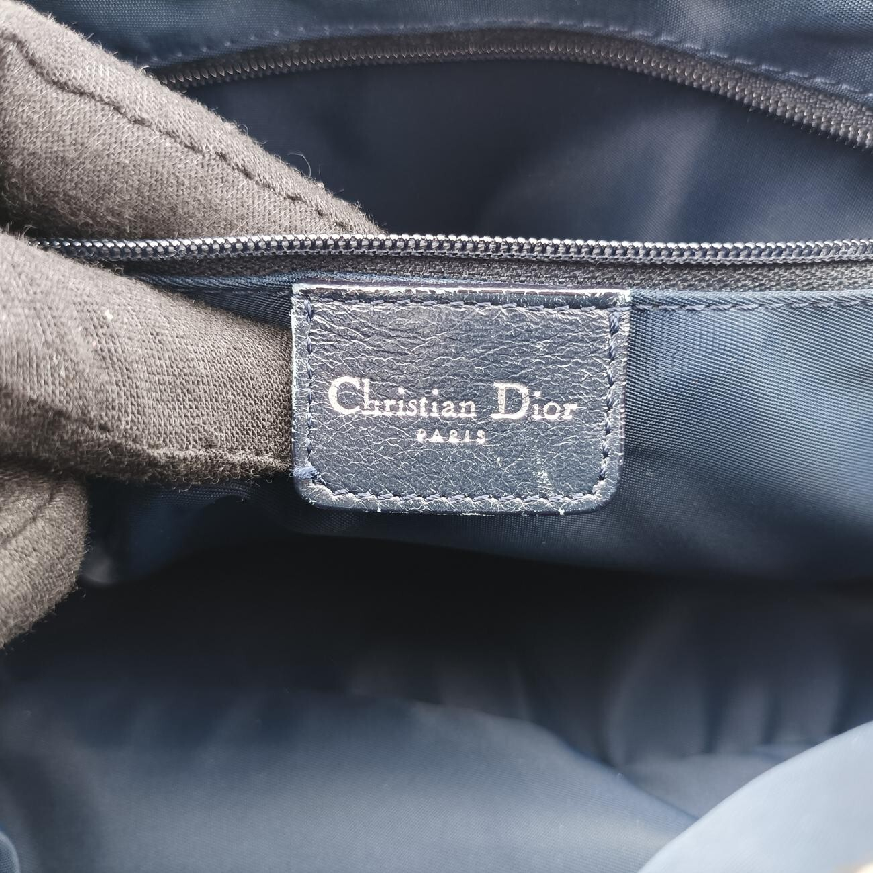 Trotter Navy x Gray Jacquard BO L 0094 Shoulder Bag — view 7