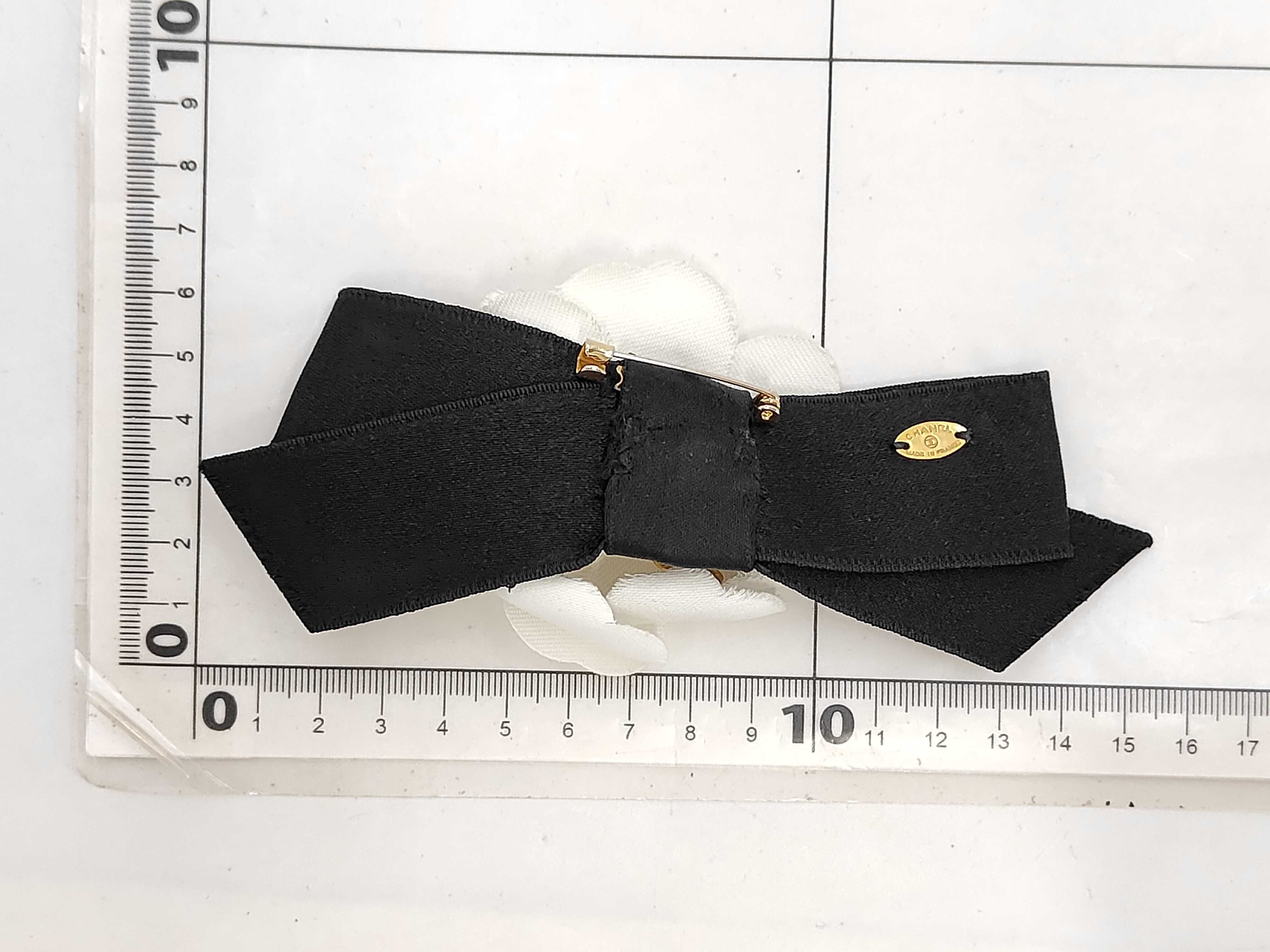 Camellia Ribbon Brooch with Serial Number Plate — view 2