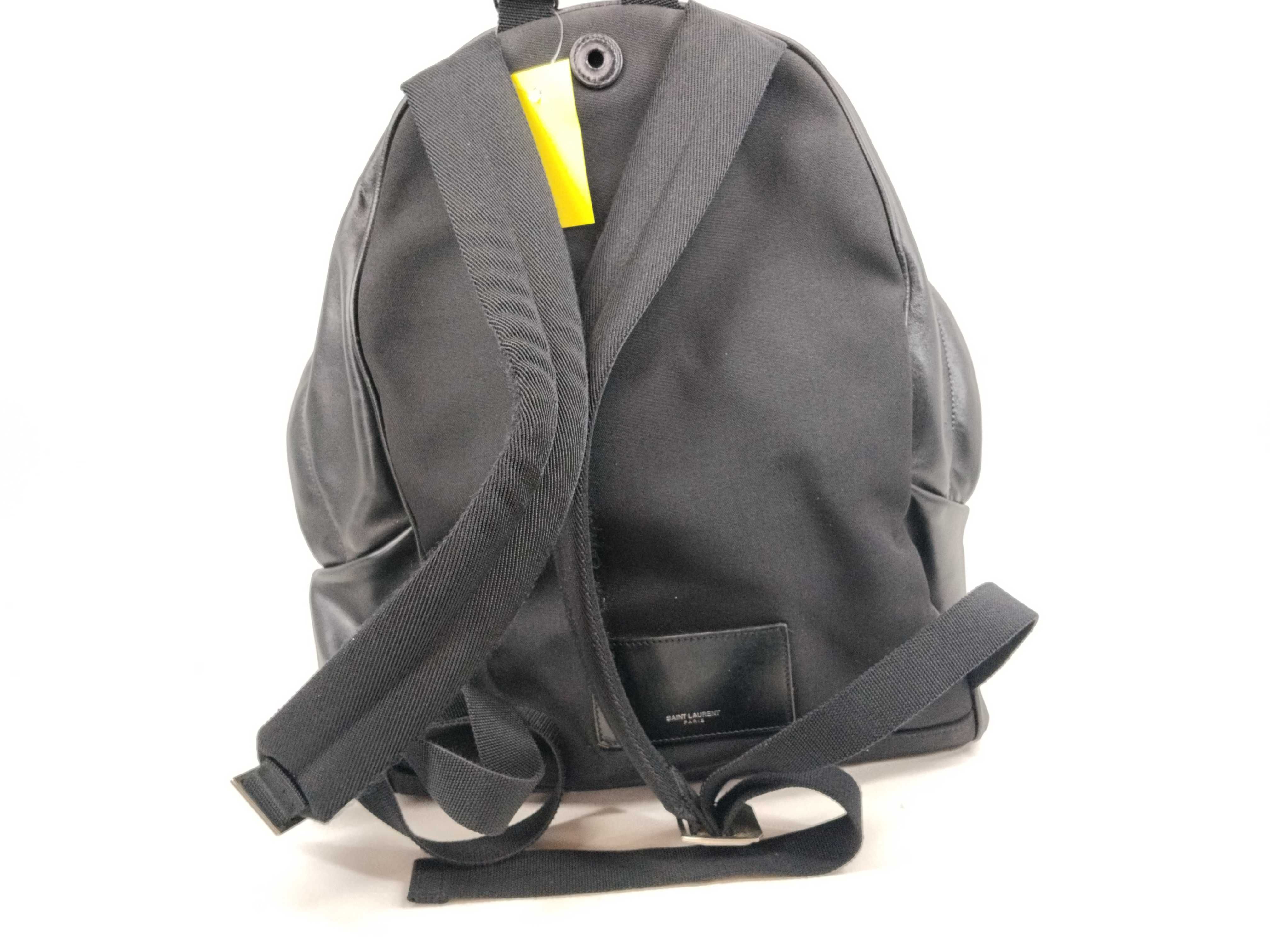 leather backpack, missing zipper hardware. — view 4