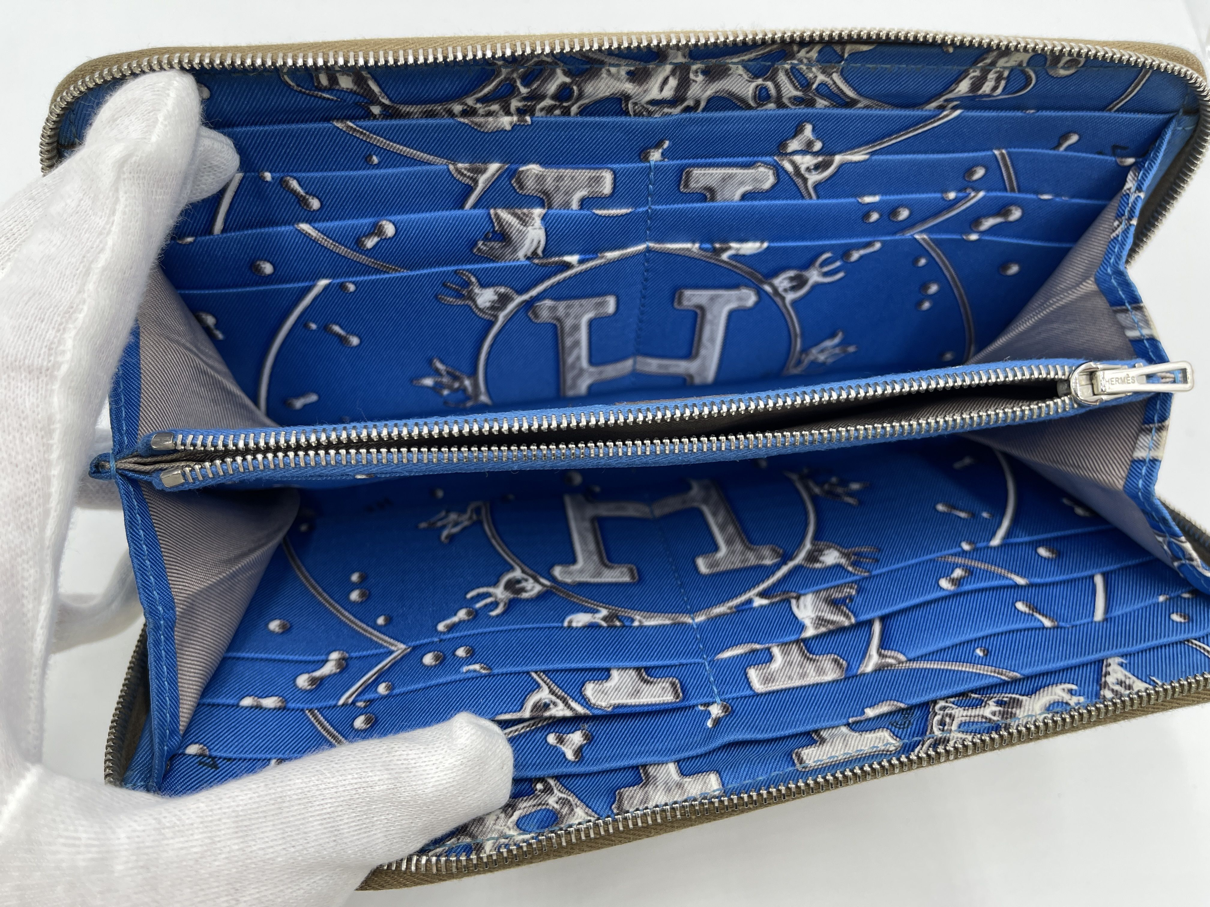 Azap Long Silk In Veau Epsom 063215CK-AA O stamp Japan tag Long wallet — view 6