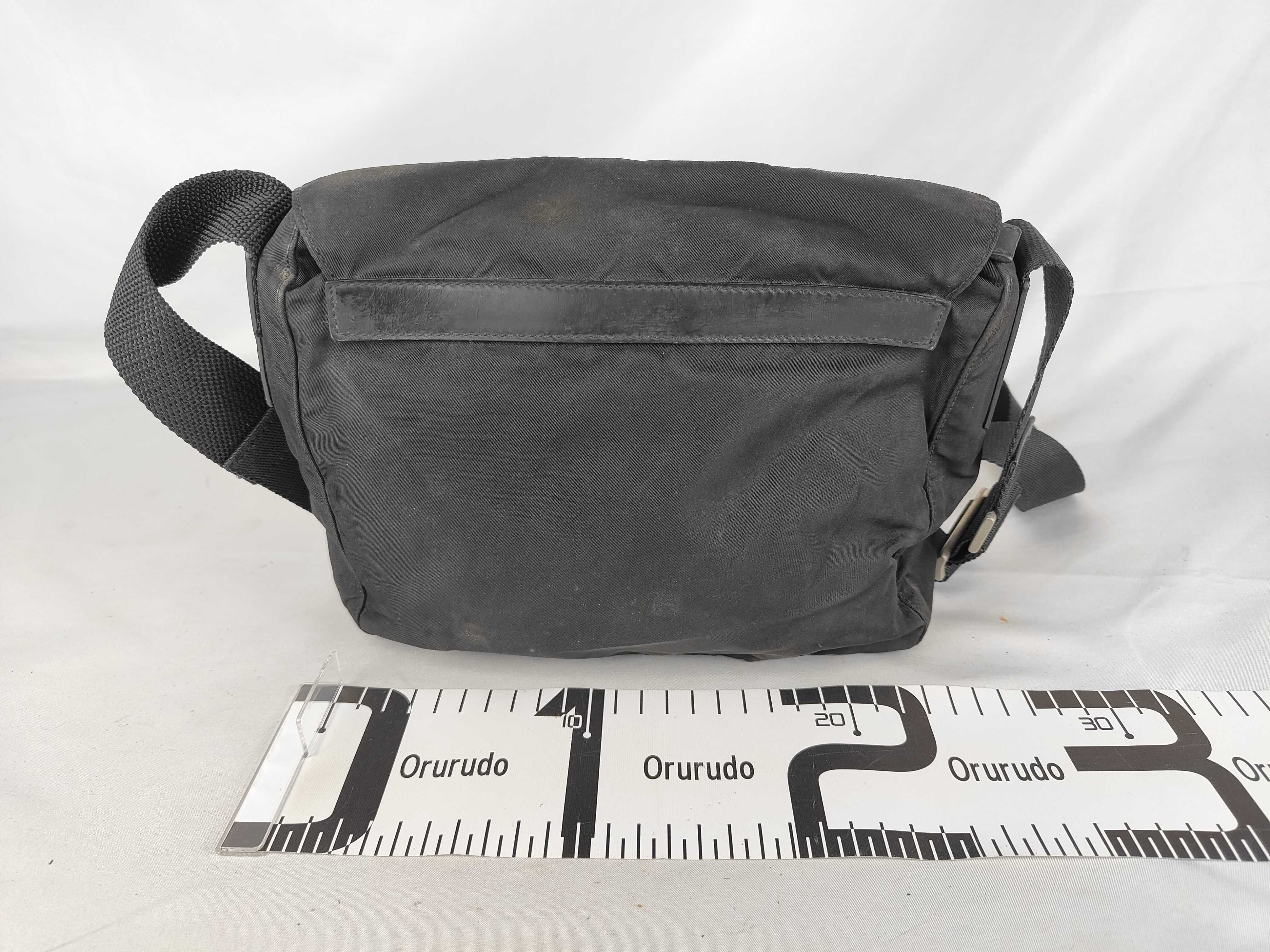 Nylon Shoulder Bag, Black — view 2