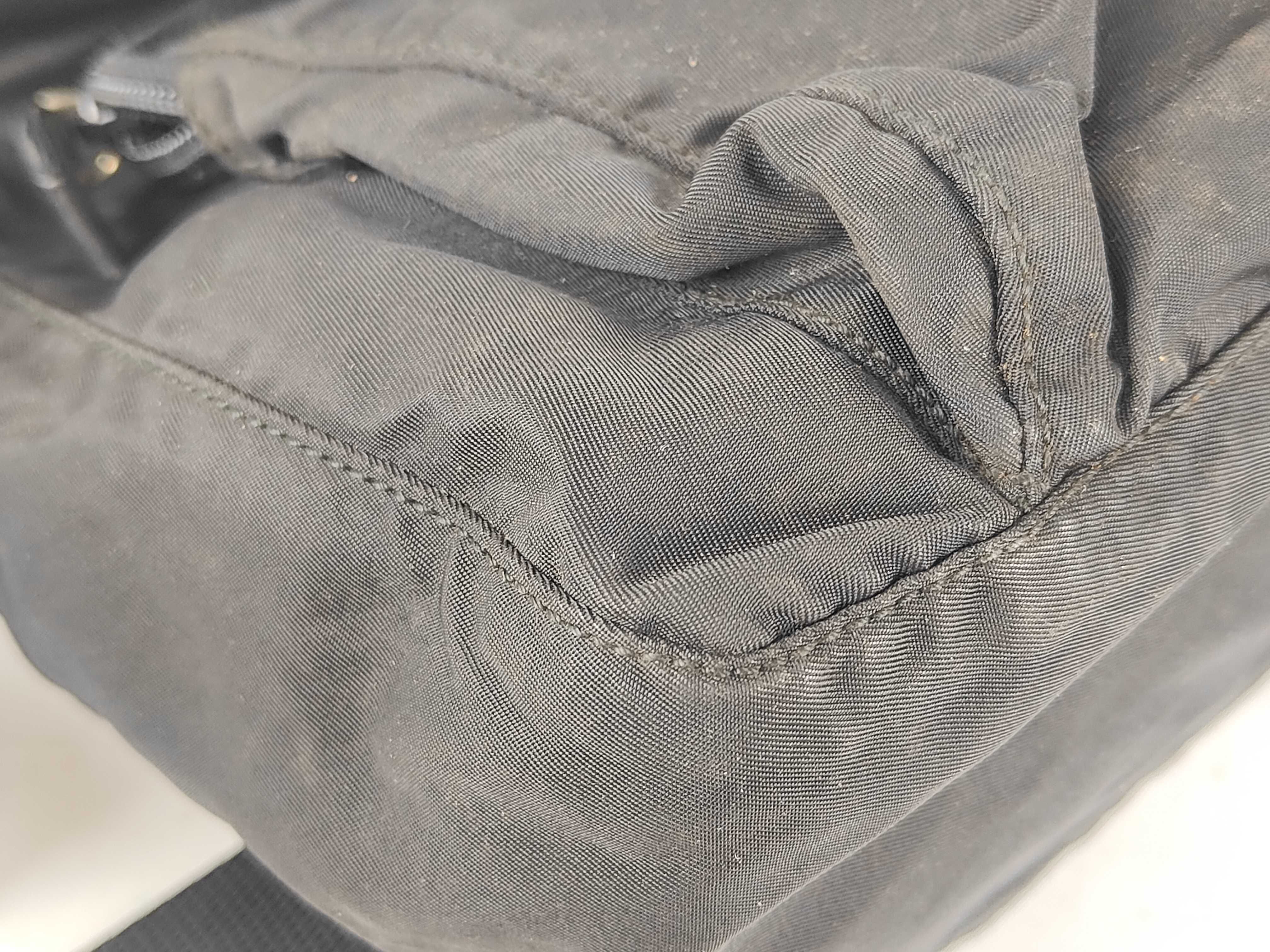 Nylon Shoulder Bag, Black — view 8
