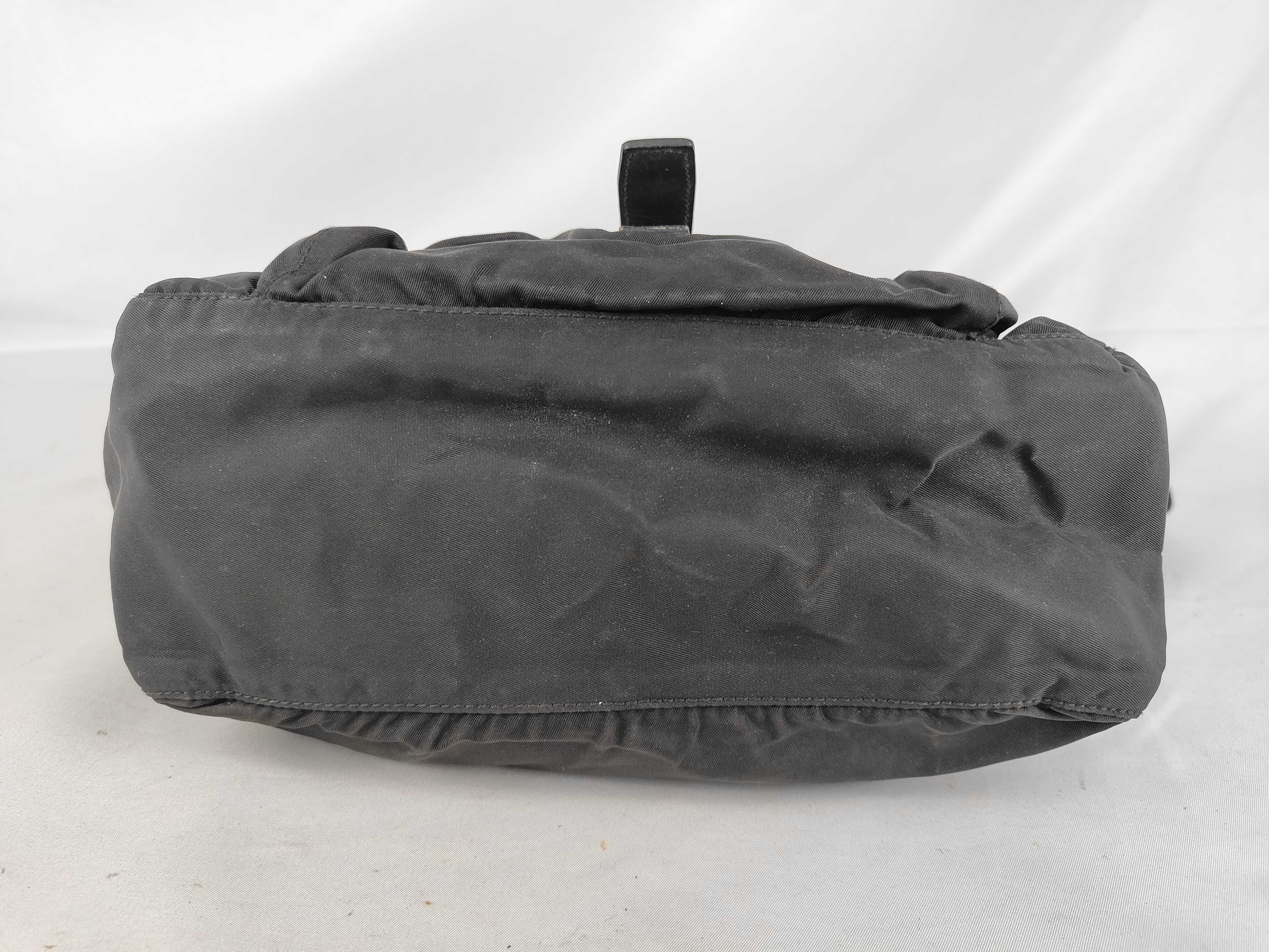 Nylon Shoulder Bag, Black — view 9