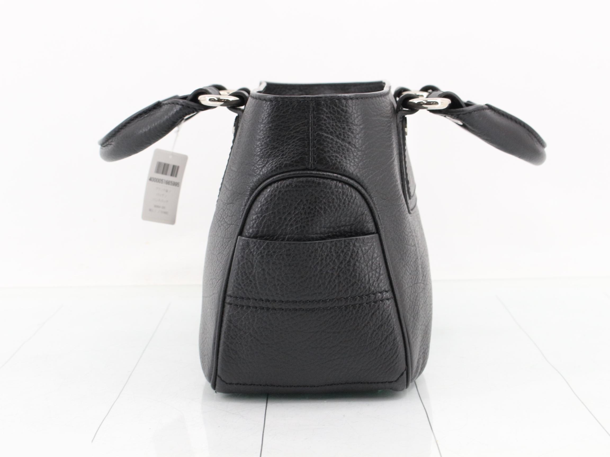 Boogie Bag Leather Handbag, Black — view 3