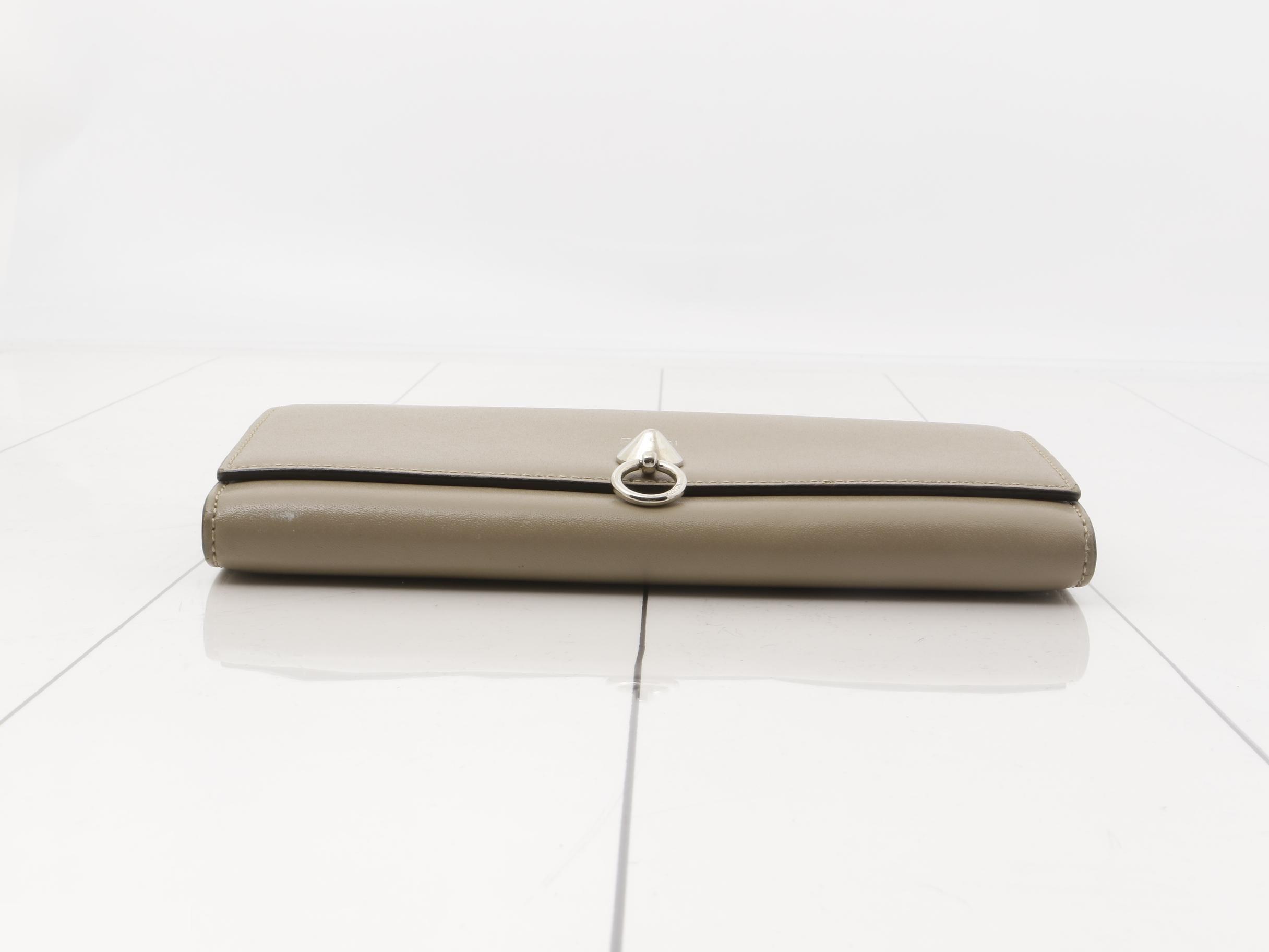 By The Way Continental Long Wallet, Greige, 179, 3260 — view 3
