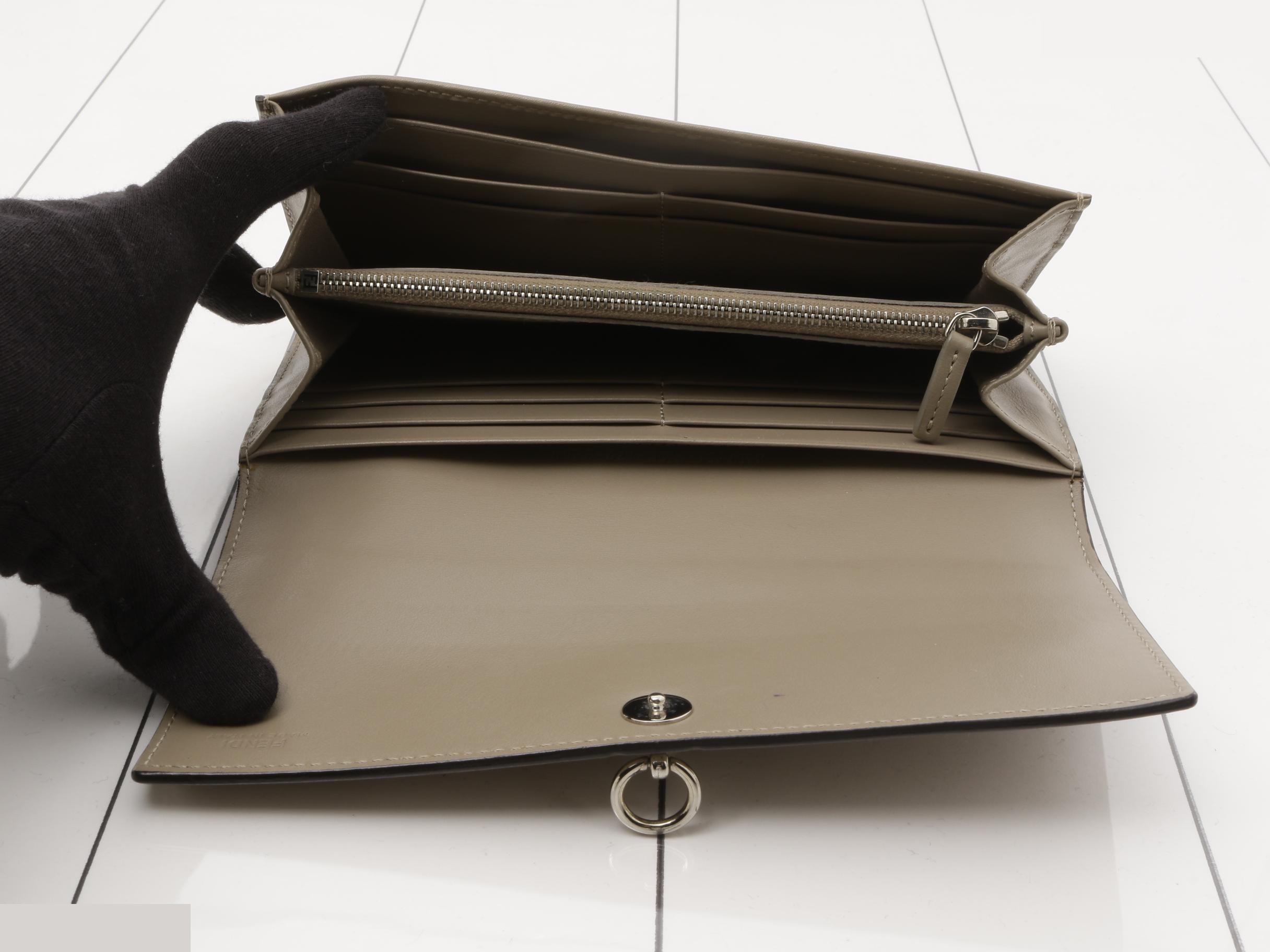 By The Way Continental Long Wallet, Greige, 179, 3260 — view 4