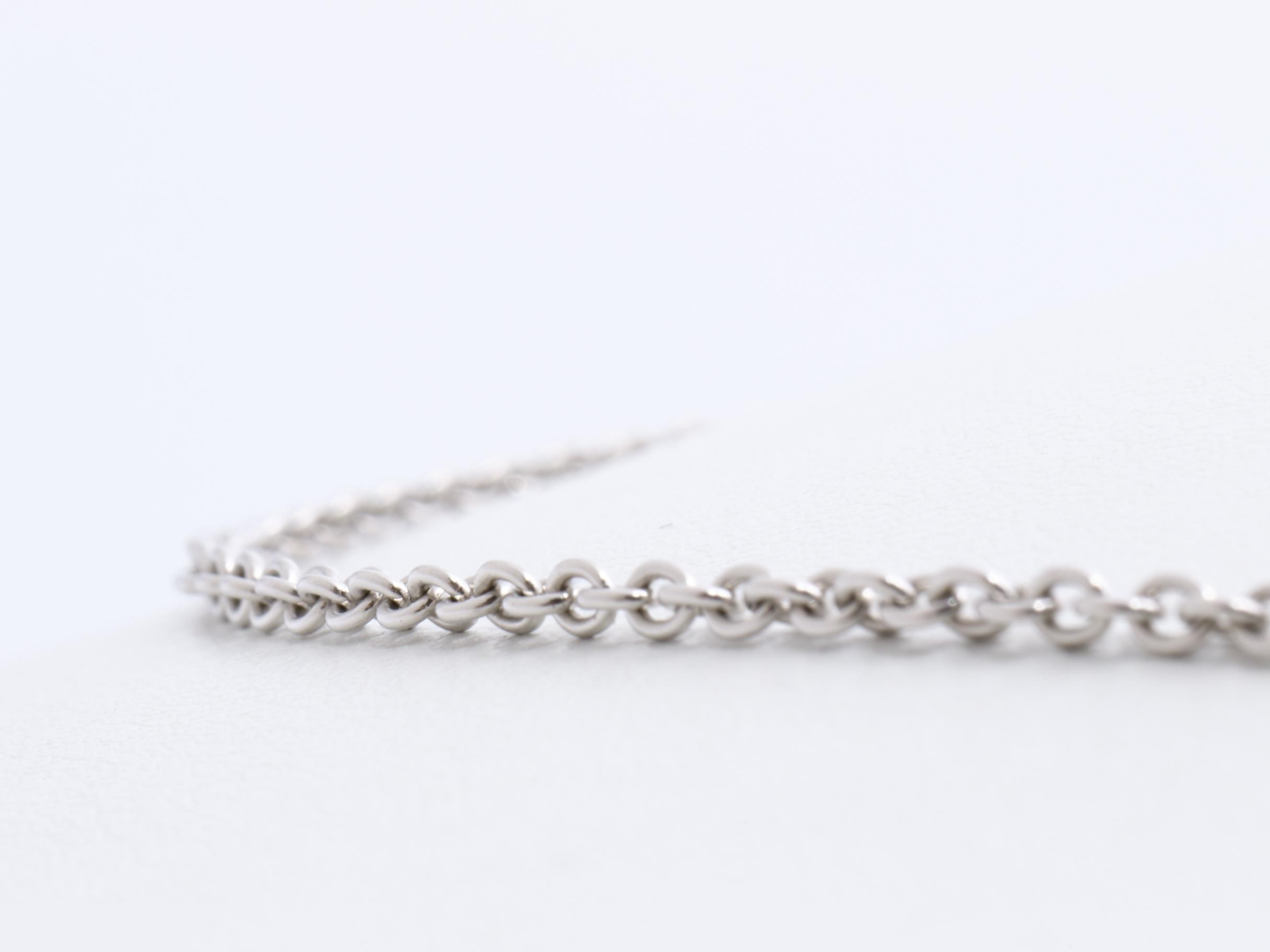necklace, 750WG, 6.2g, approximately 41cm. — view 2