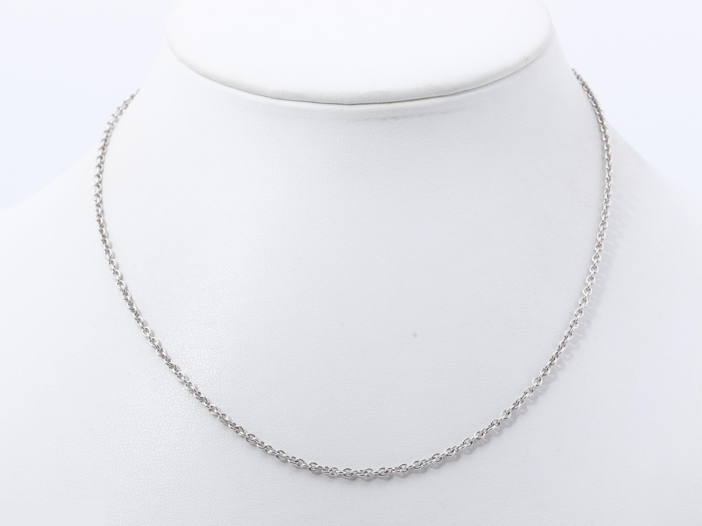 necklace, 750WG, 6.2g, approximately 41cm. — view 4