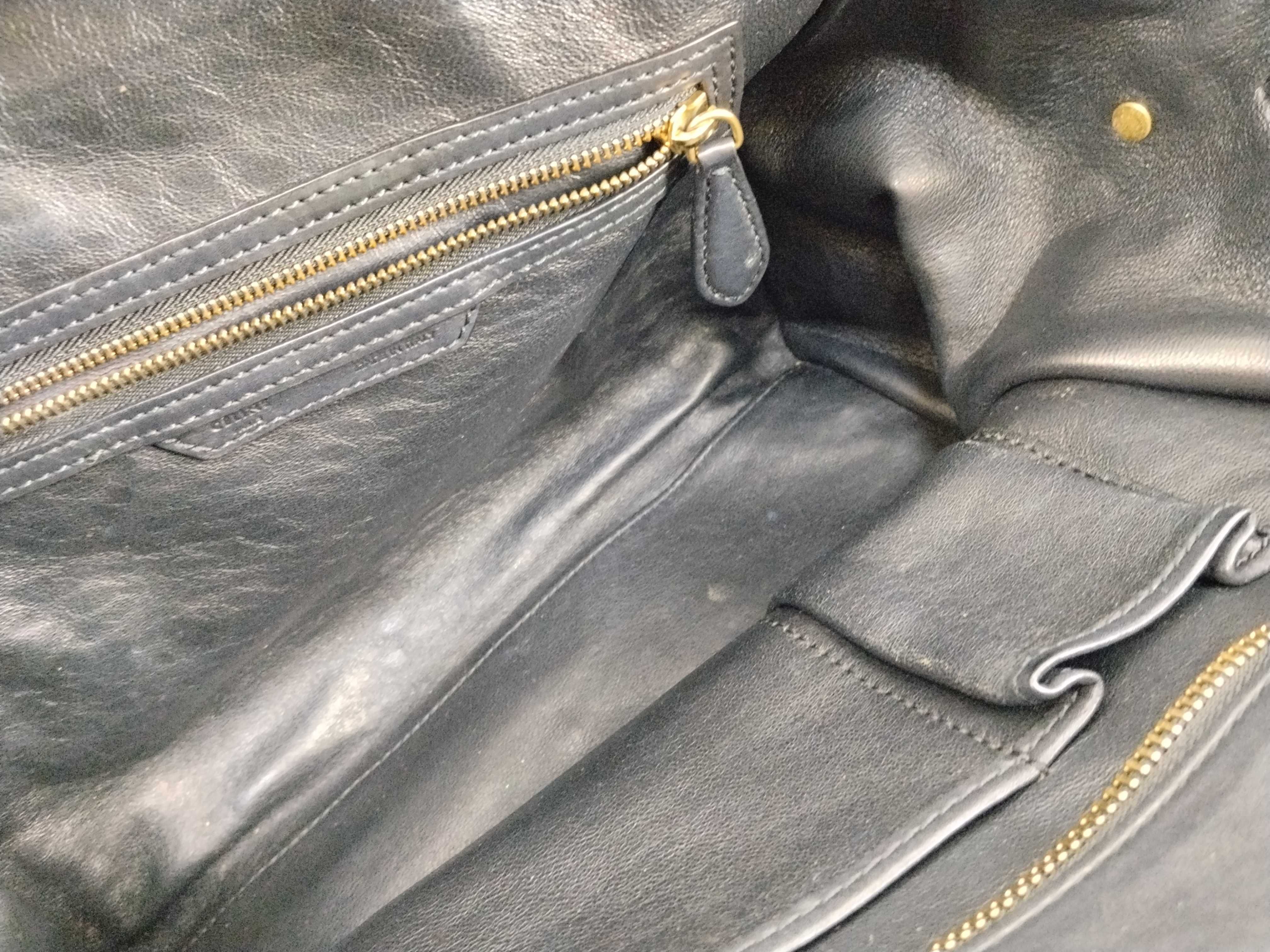 Luggage Tote Bag, Black Tote Bag — view 11