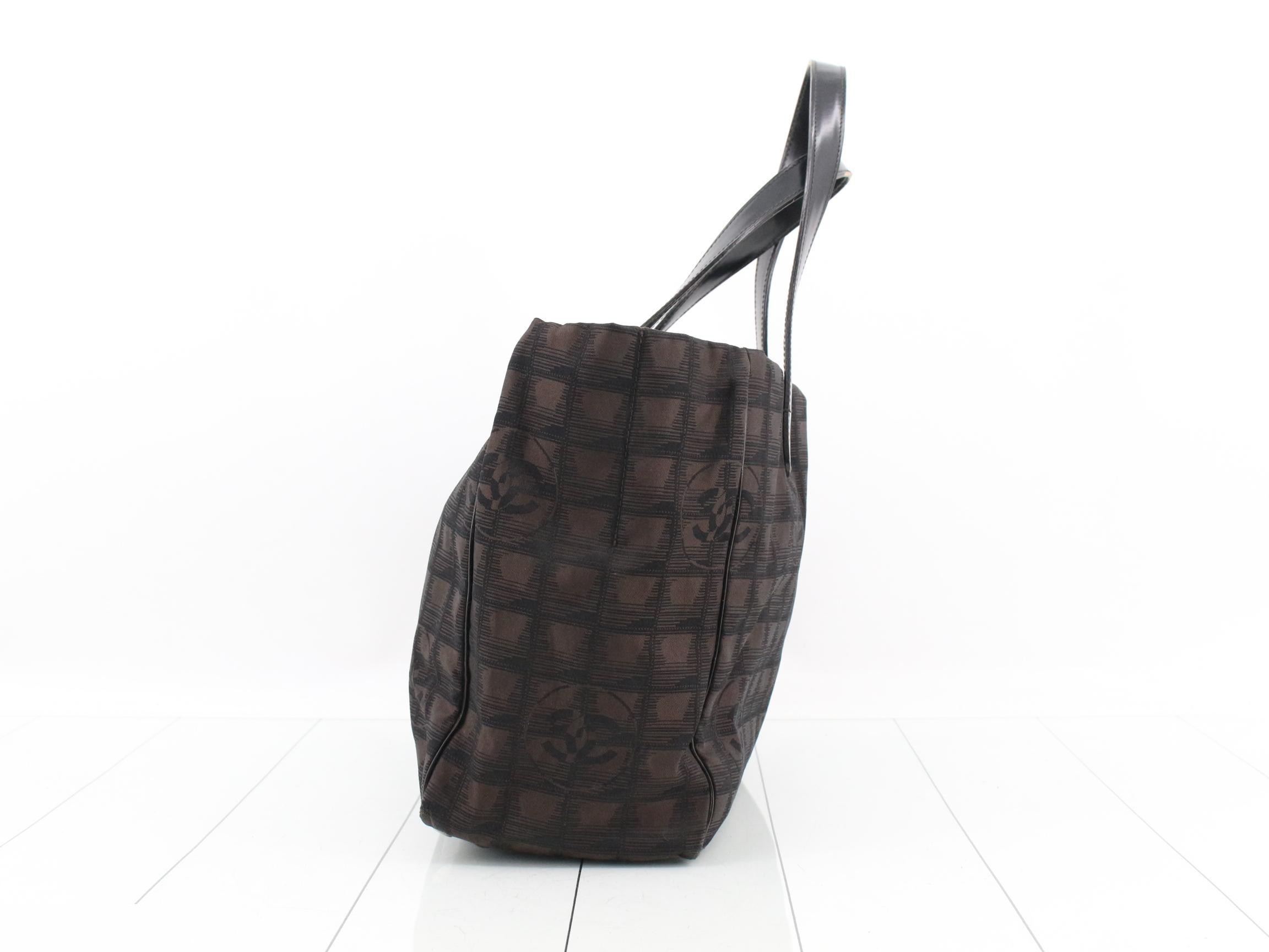 New Travel Line Brown Tote Bag — view 4