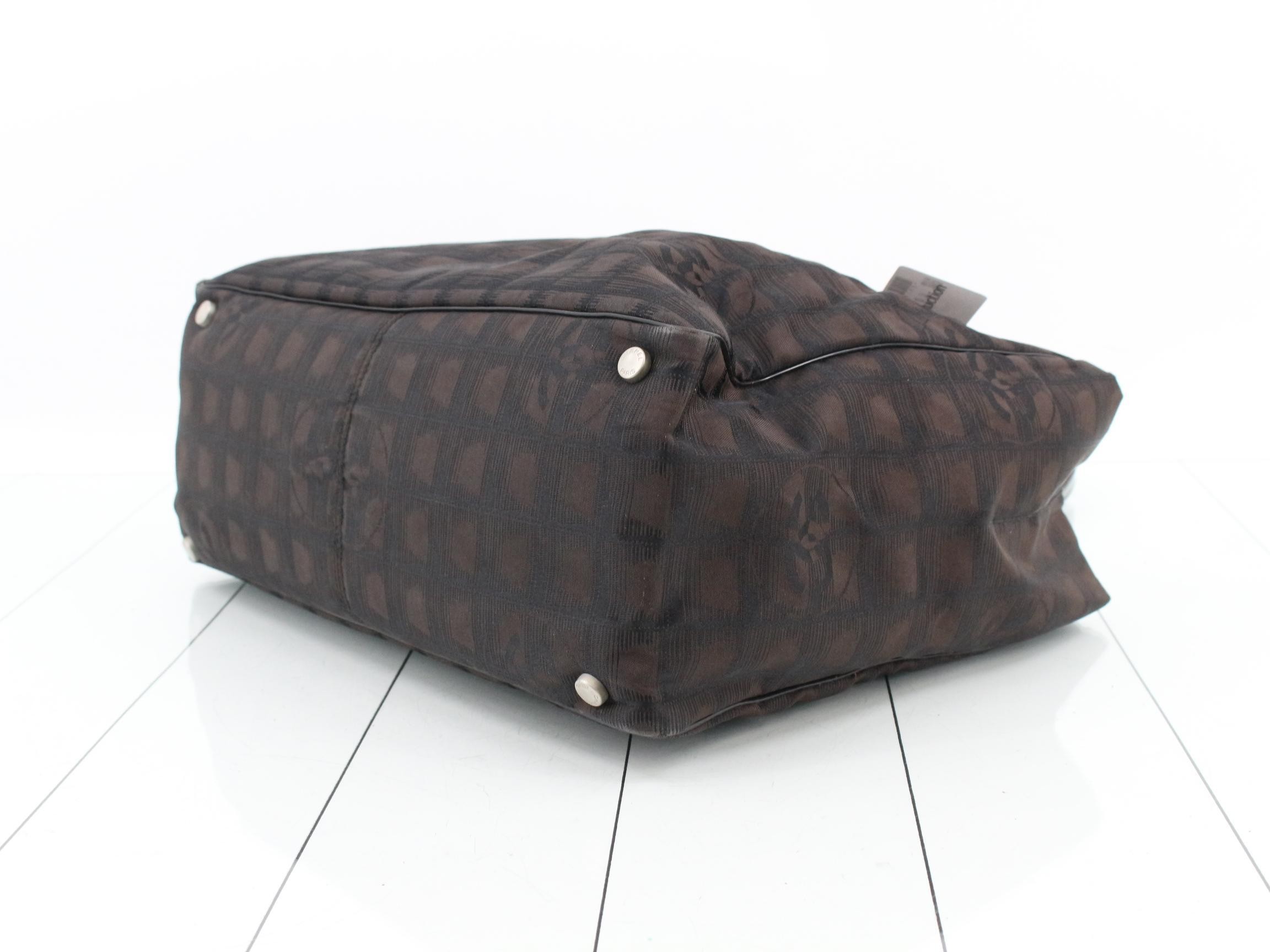 New Travel Line Brown Tote Bag — view 6