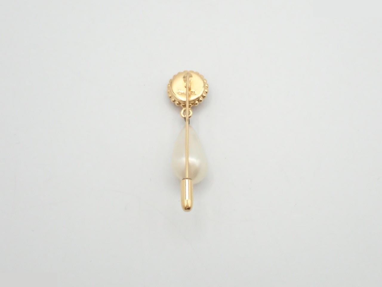 Other Line Precious Metal Clover Pearl Gold Brooch — view 2