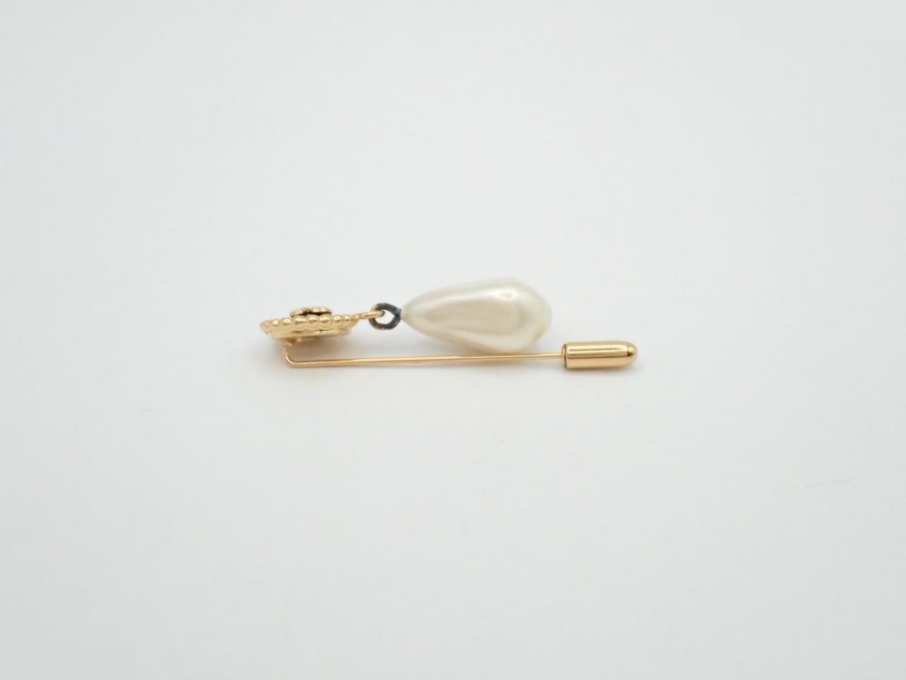 Other Line Precious Metal Clover Pearl Gold Brooch — view 3