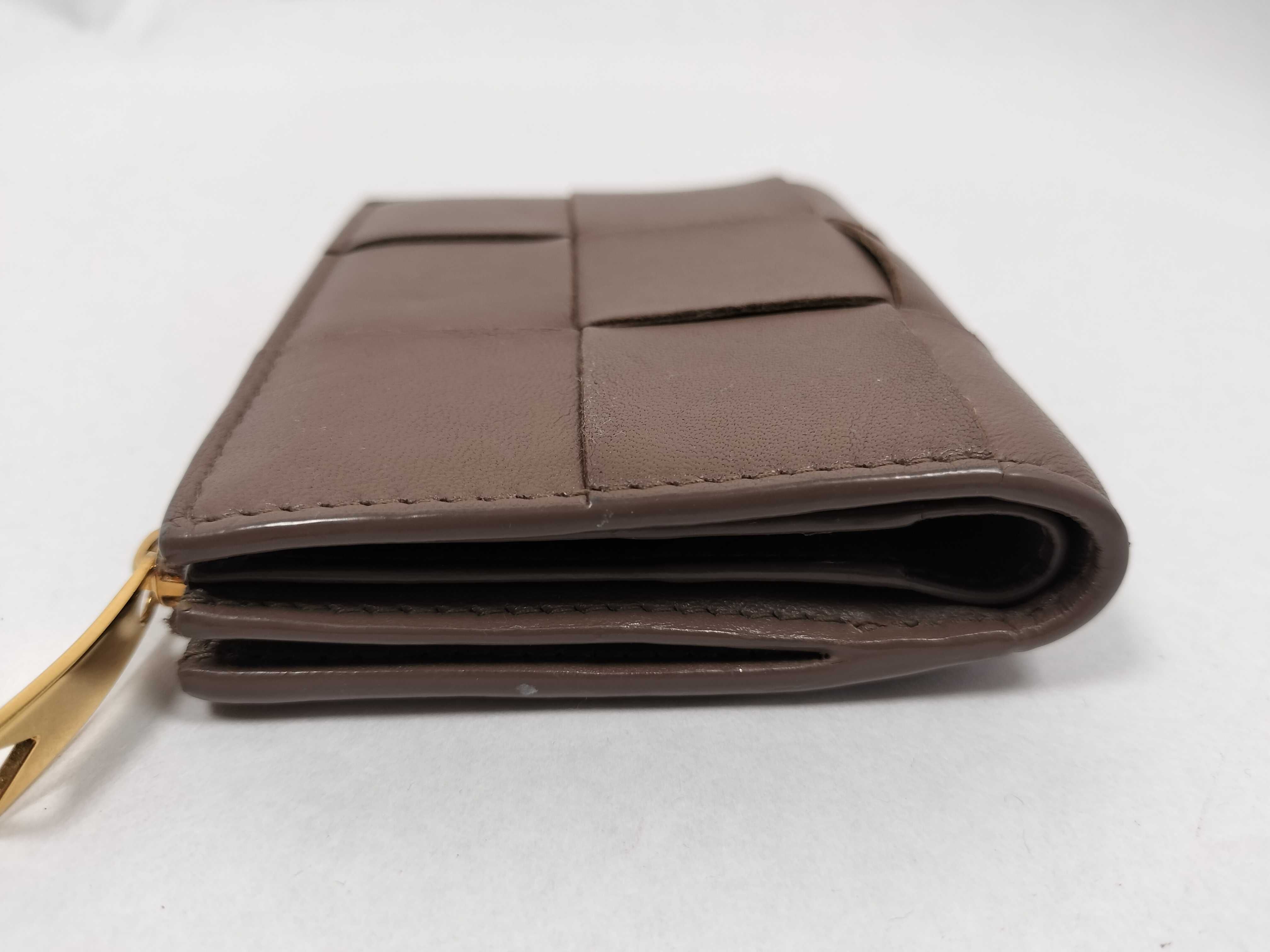 Bi-fold/Maxi Intrecciato/Brown Wallet — view 7