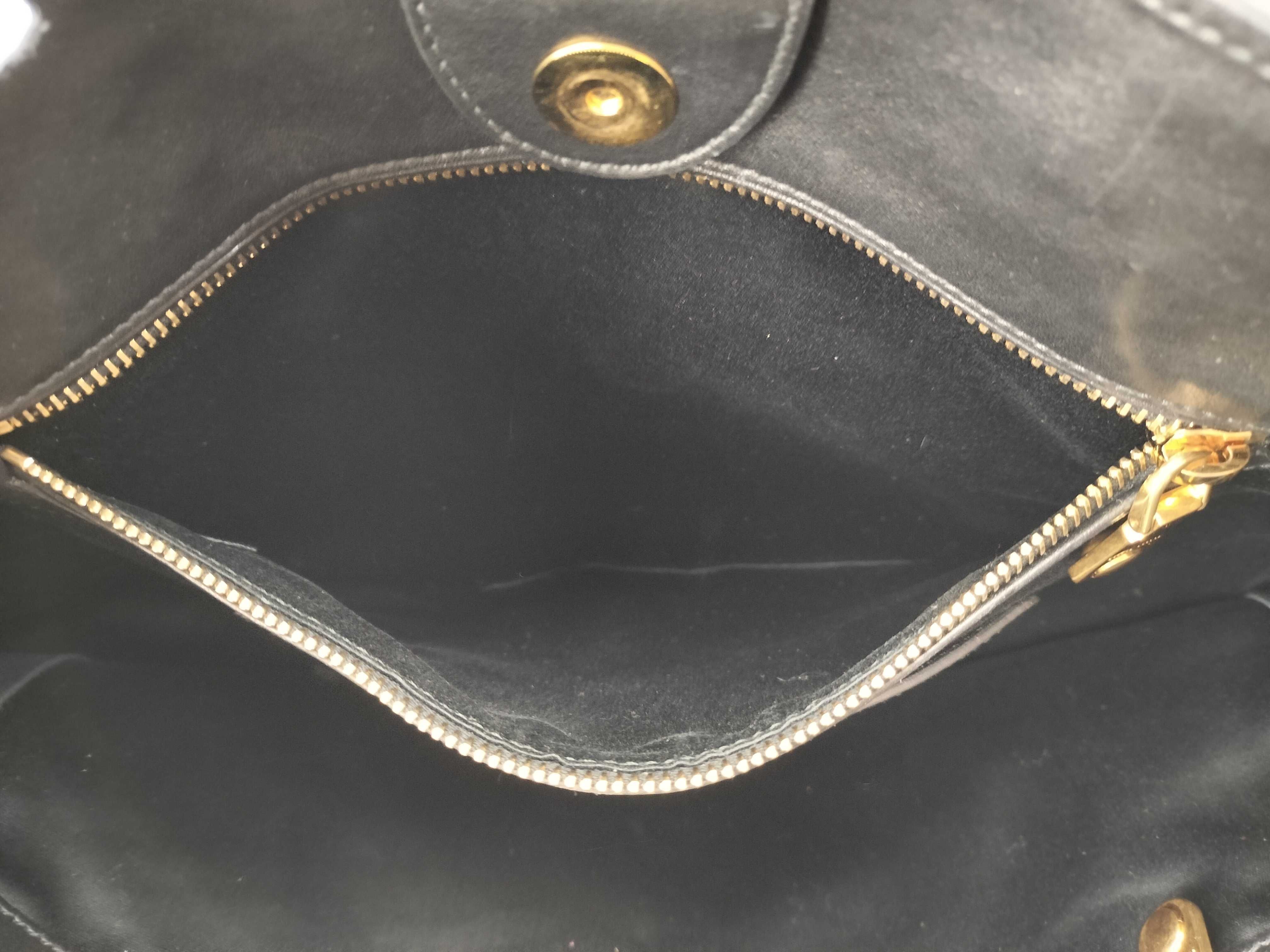 Leather Black Shoulder Tote Studded Tote Bag — view 12