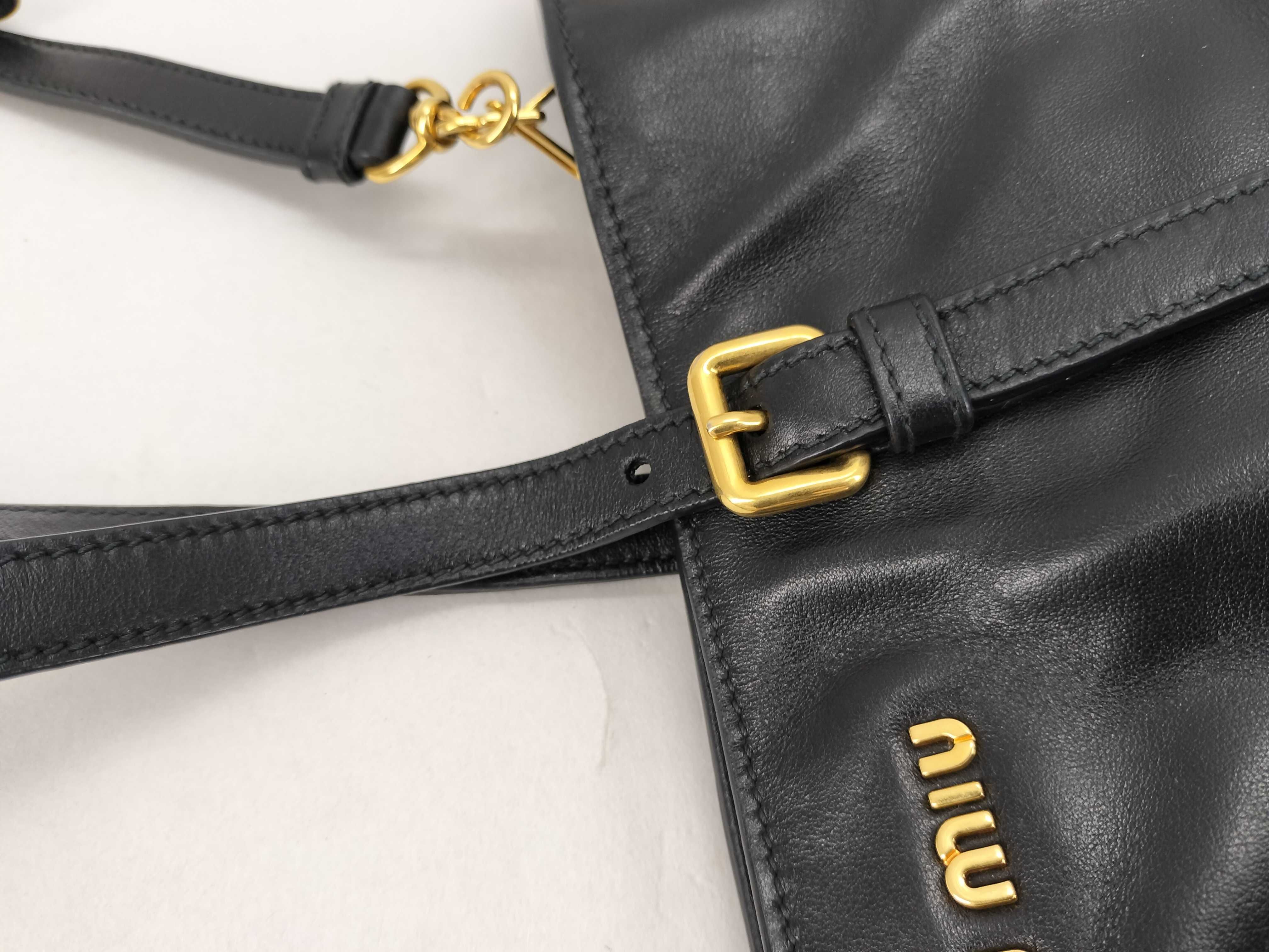 Leather Black Shoulder Tote Studded Tote Bag — view 5