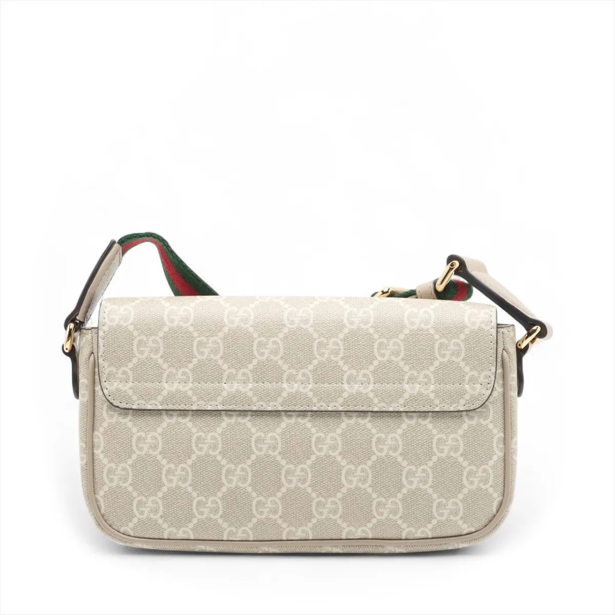 GG Supreme PVC x Leather Shoulder Bag, Beige, 764961 — view 2