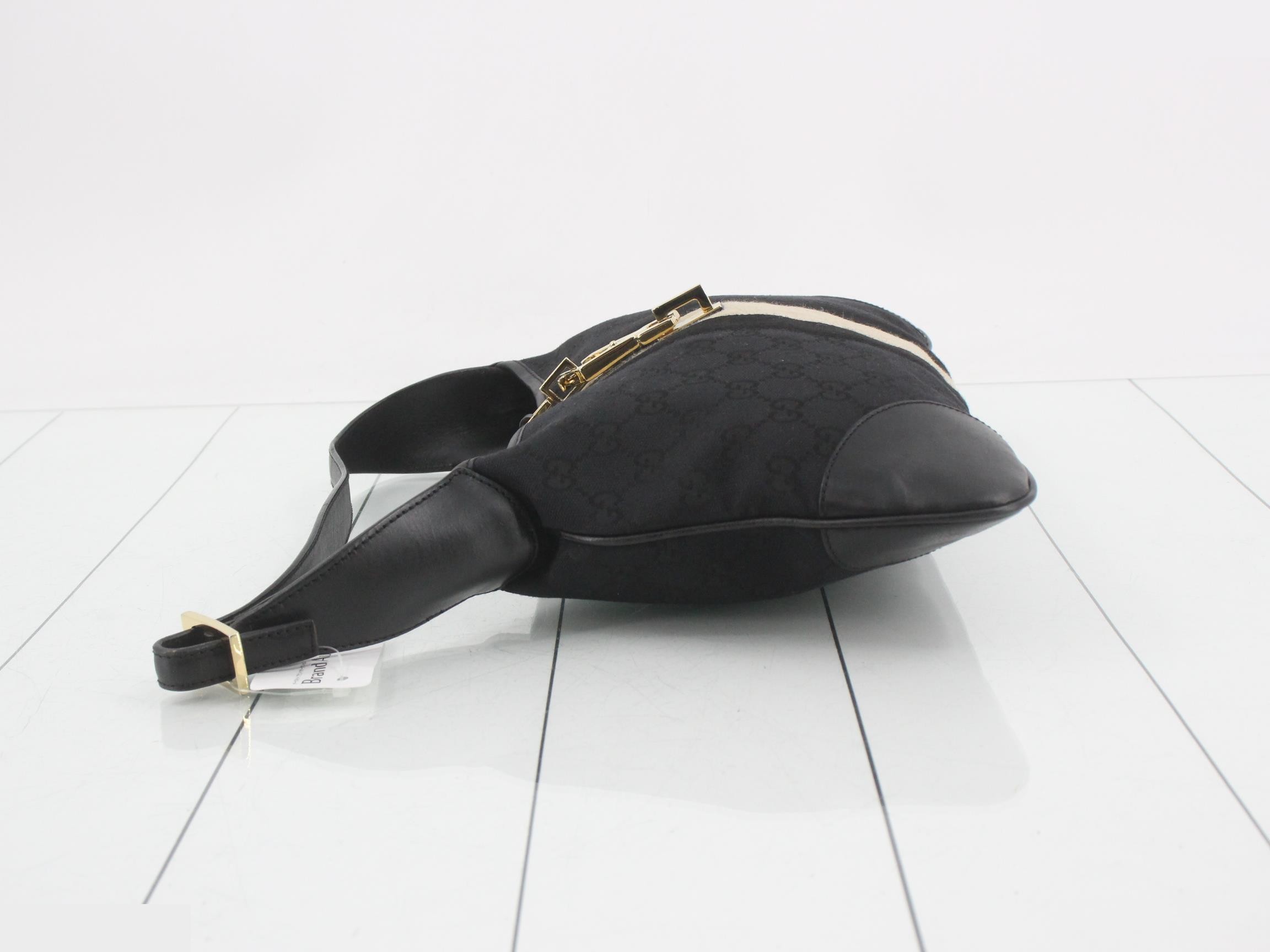Jackie Line Shoulder Bag, Semi-Shoulder Bag, Black — view 4