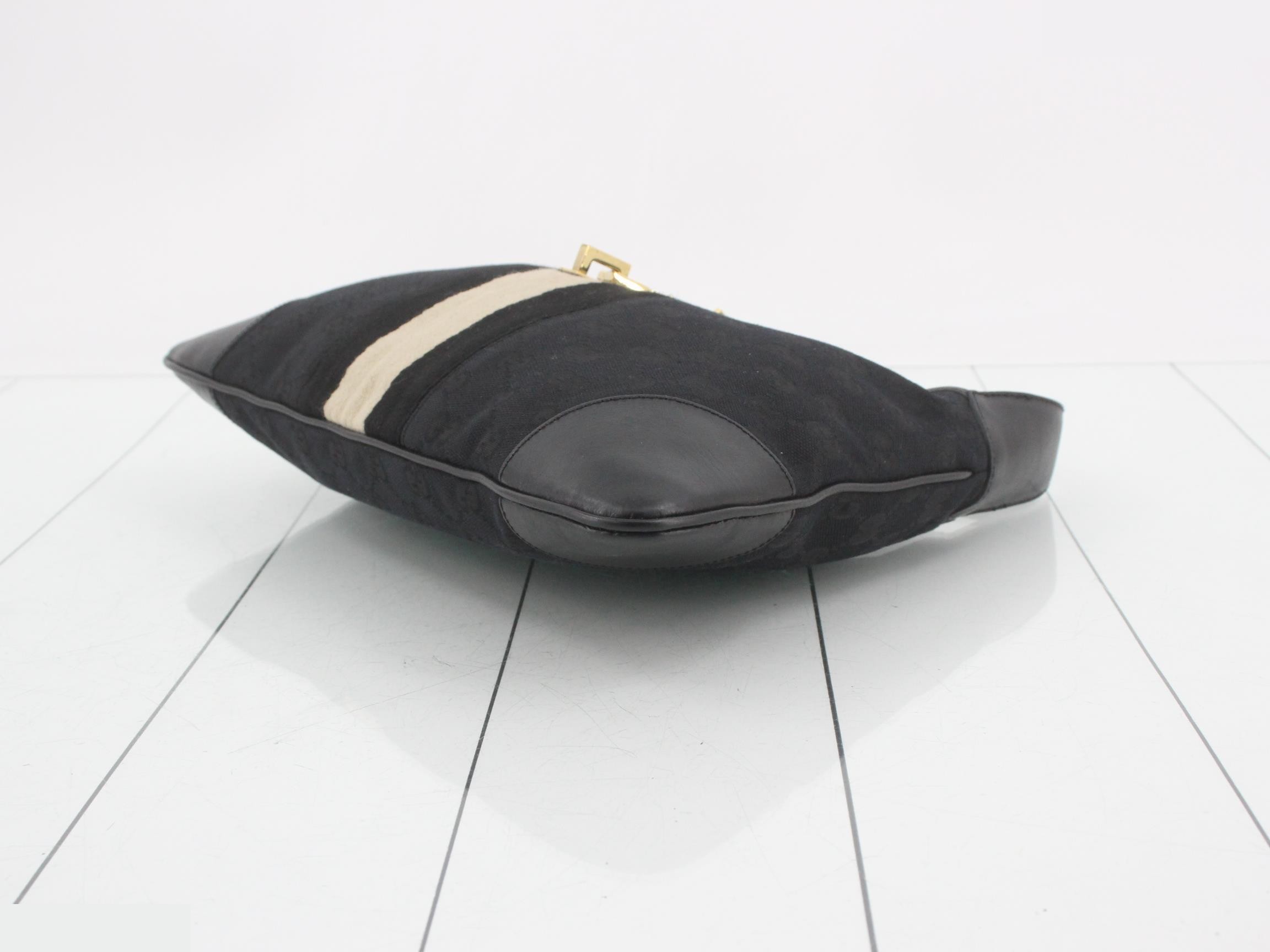 Jackie Line Shoulder Bag, Semi-Shoulder Bag, Black — view 6