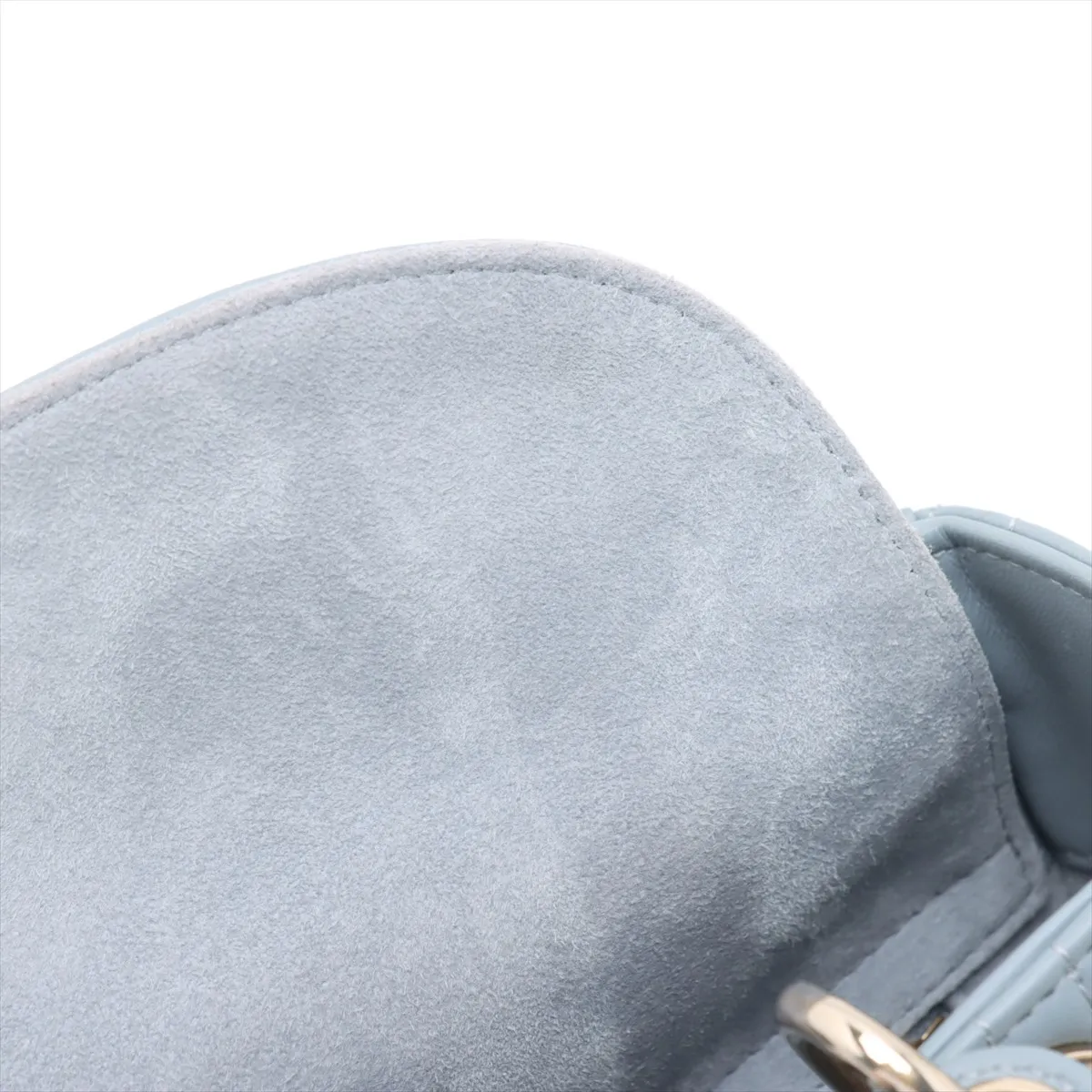 Cannage My Lady Dior Leather 2WAY Handbag Gray with Charm — view 11