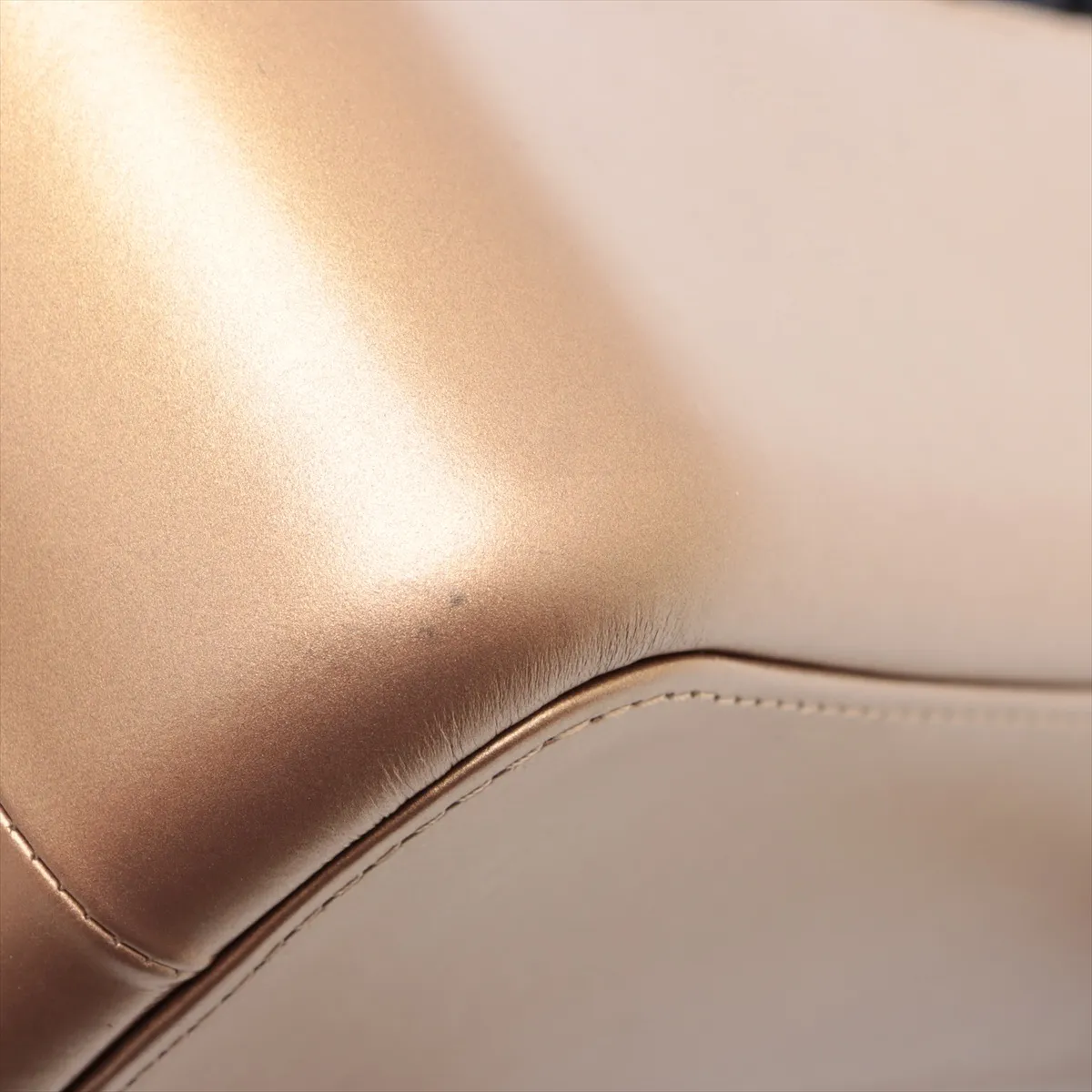 Gabriel de Chanel Leather x Tweed Chain Shoulder Bag Gold x Black Gold x Silver Hardware No. 24 — view 15