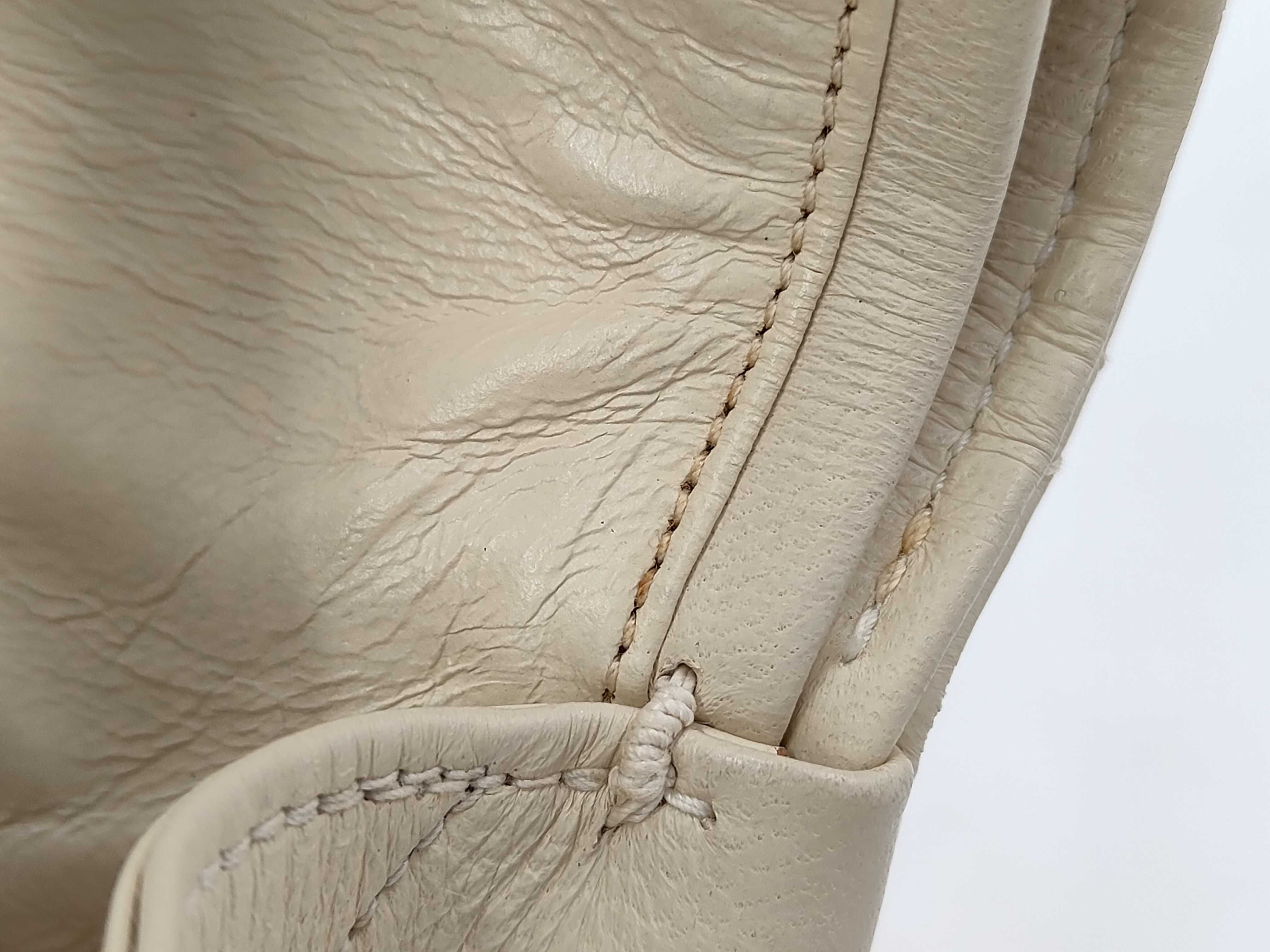 Double Flap Shoulder Bag, Beige — view 14