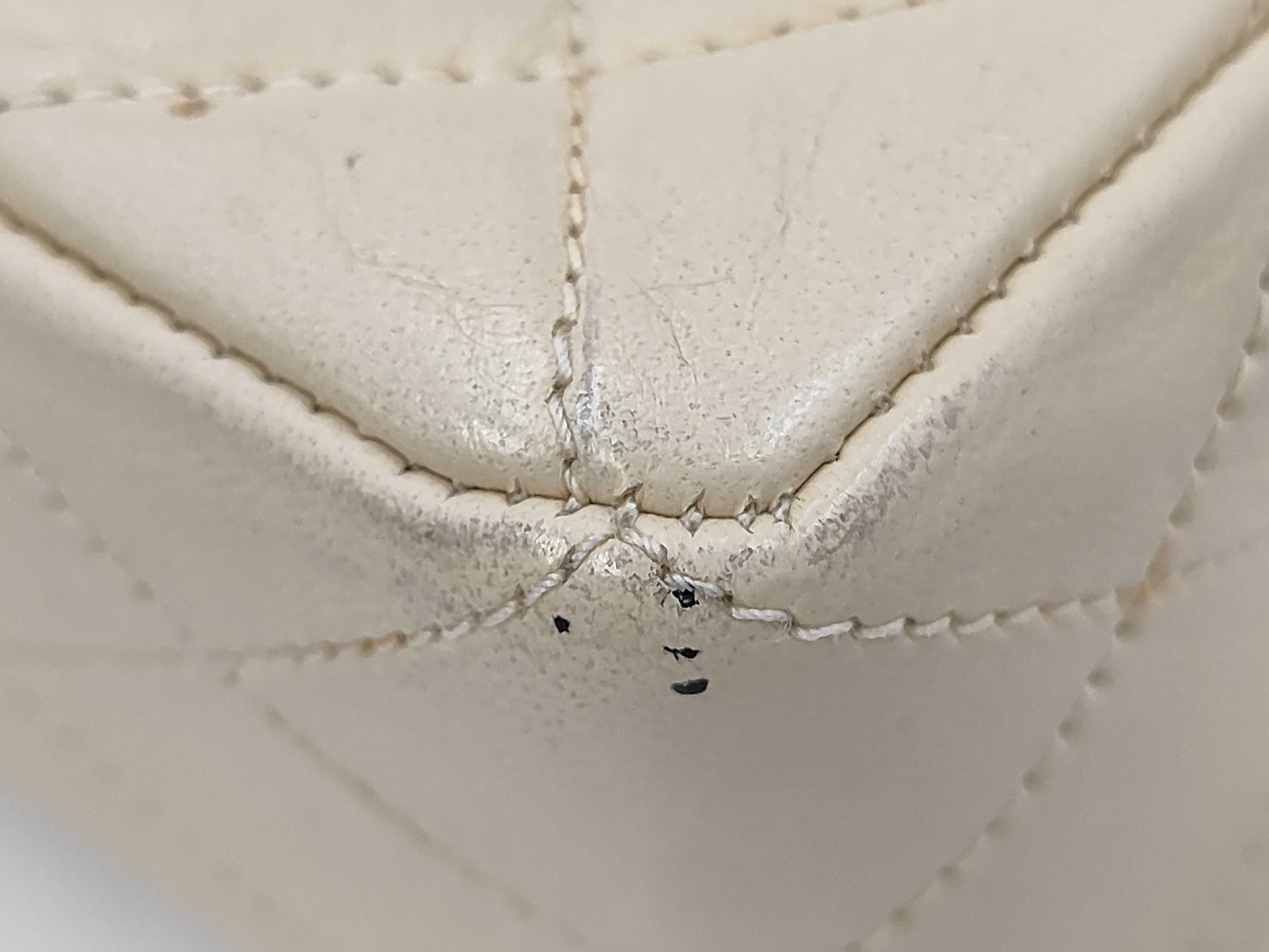 Double Flap Shoulder Bag, Beige — view 5
